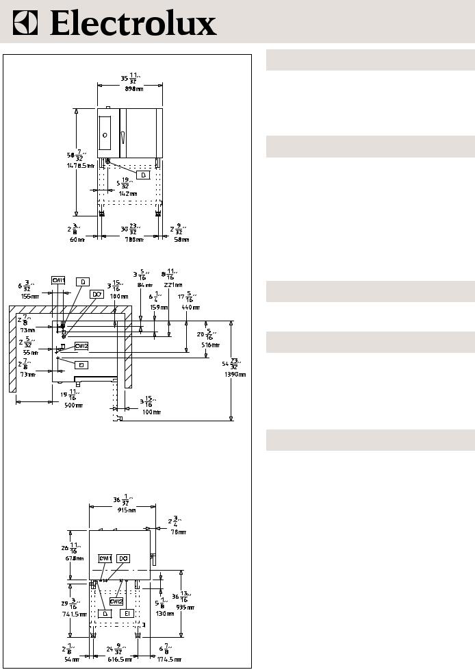 Electrolux 267280 (AOS061ETM1), 267320 (AOS061ETV1) General Manual