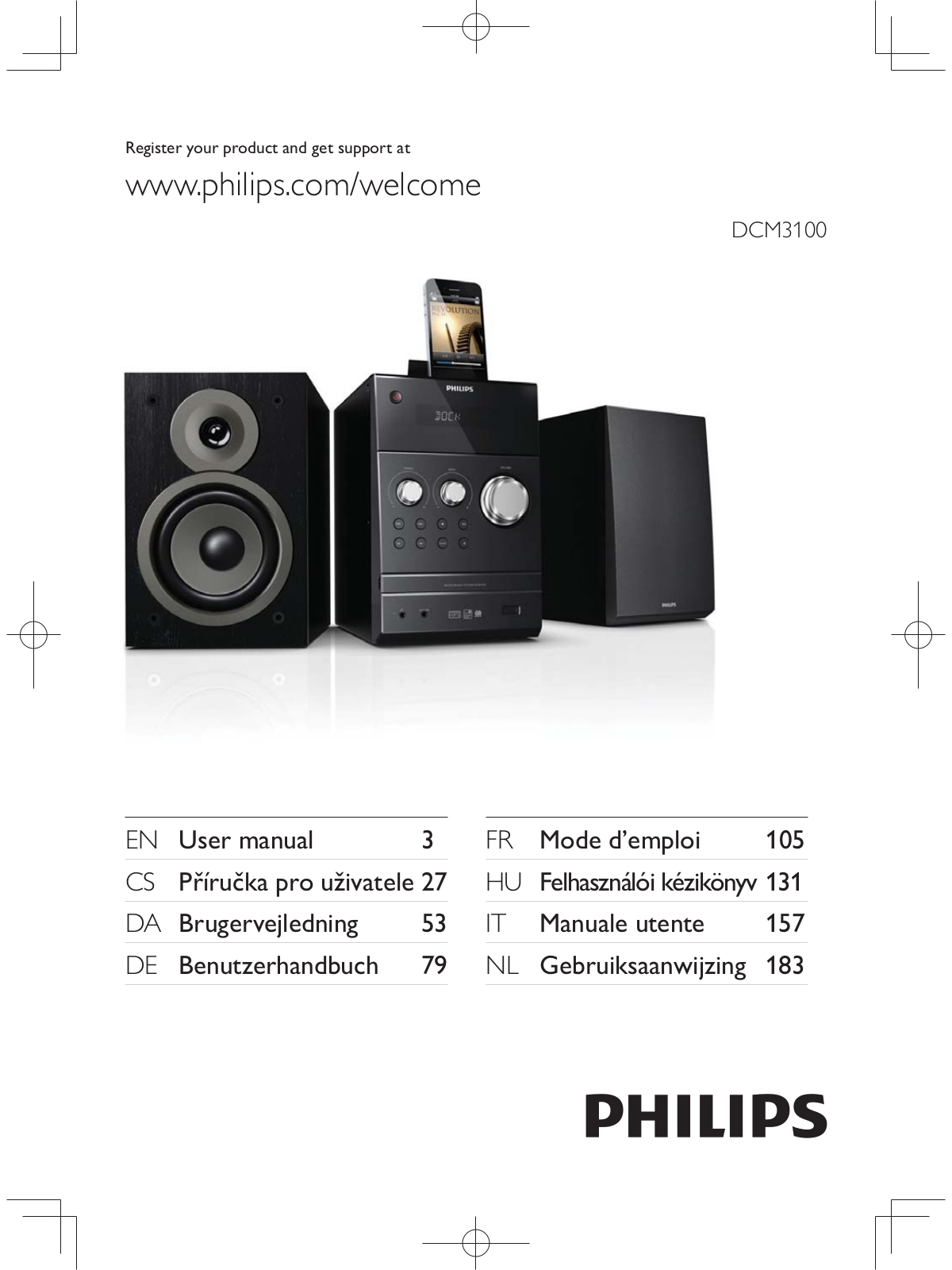 Philips DCM3100 User Manual