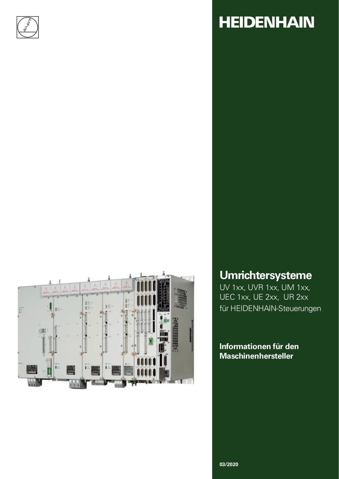 HEIDENHAIN UV 1xx, UVR 1xx, UM 1xx, UEC 1xx, UE 2xx User Manual