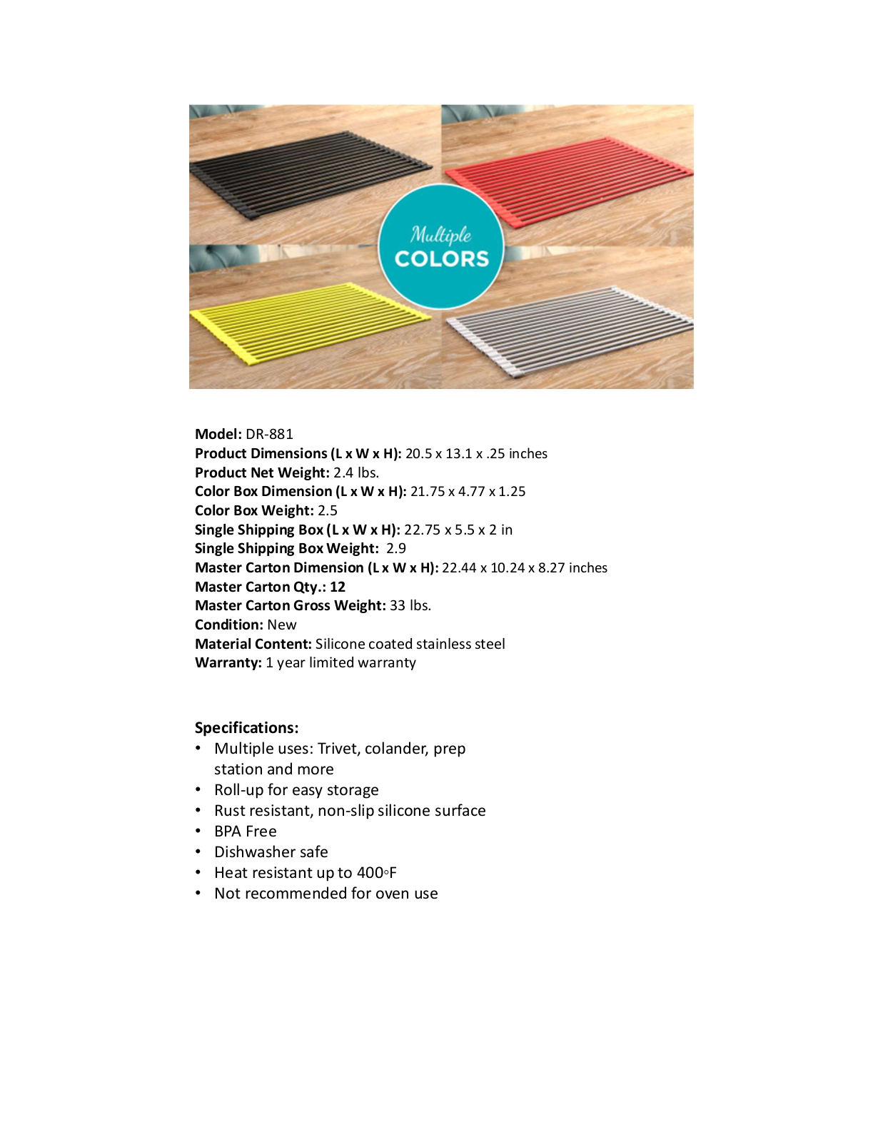 True & Tidy TRTY1000 Specifications - ManualMachine.com