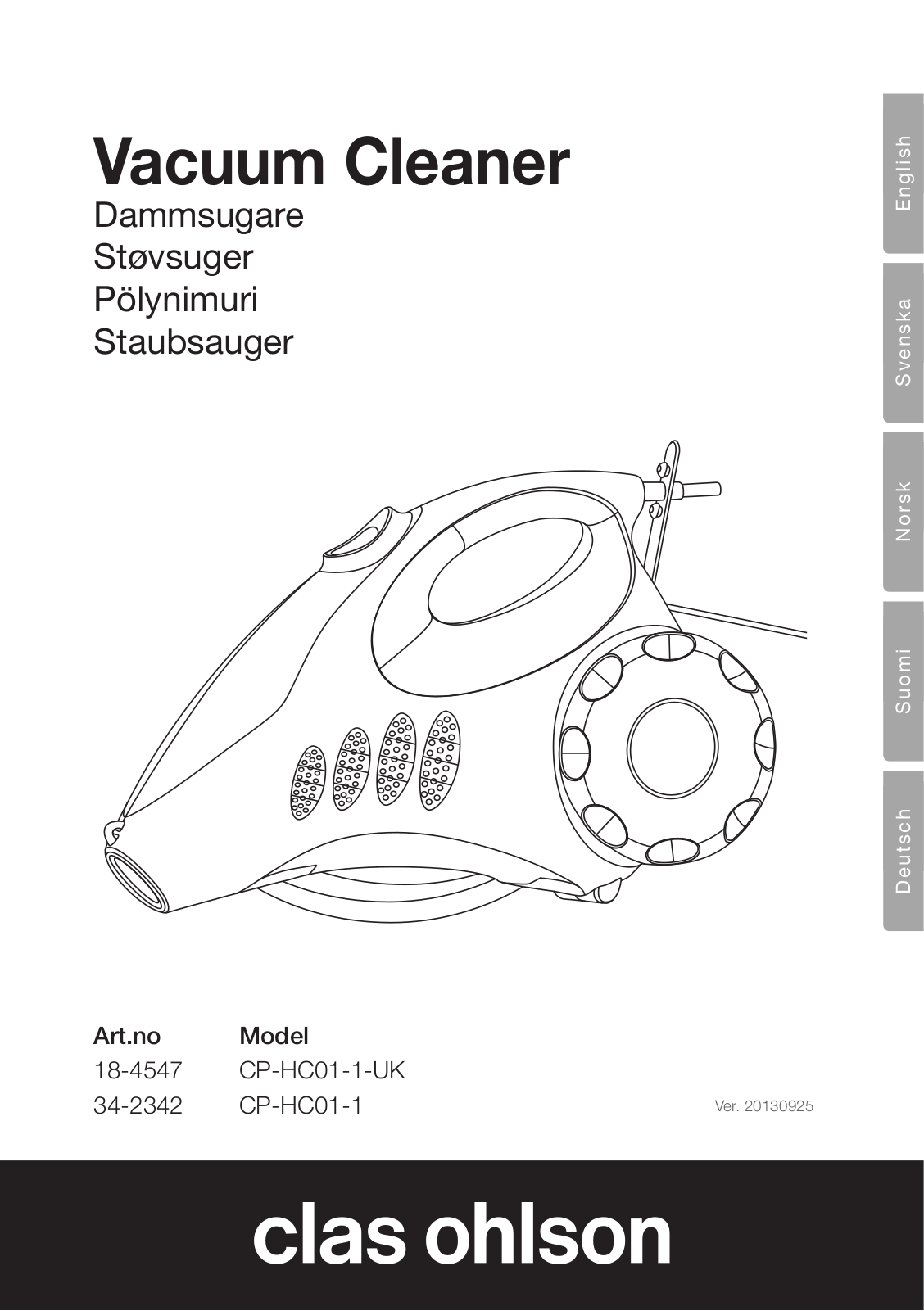 Clas Ohlson CP-HC01-1-UK, CP-HC01-1 Instruction Manual