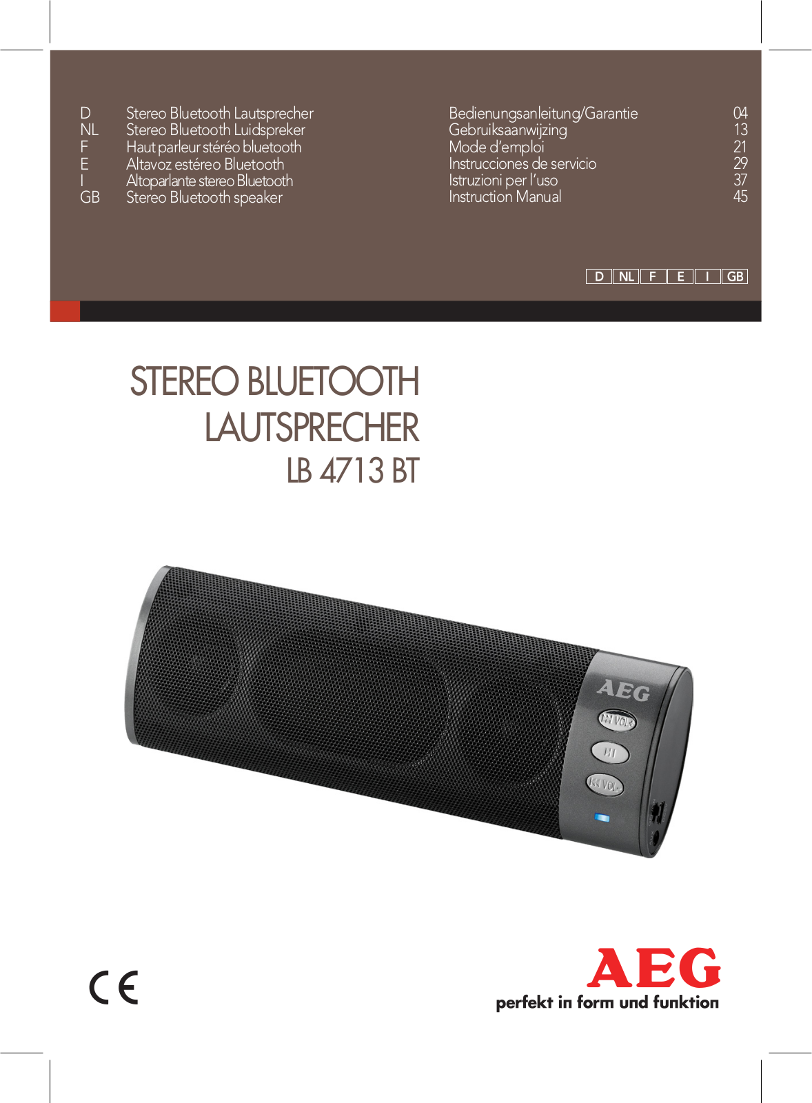 AEG LB 4713 BT User guide