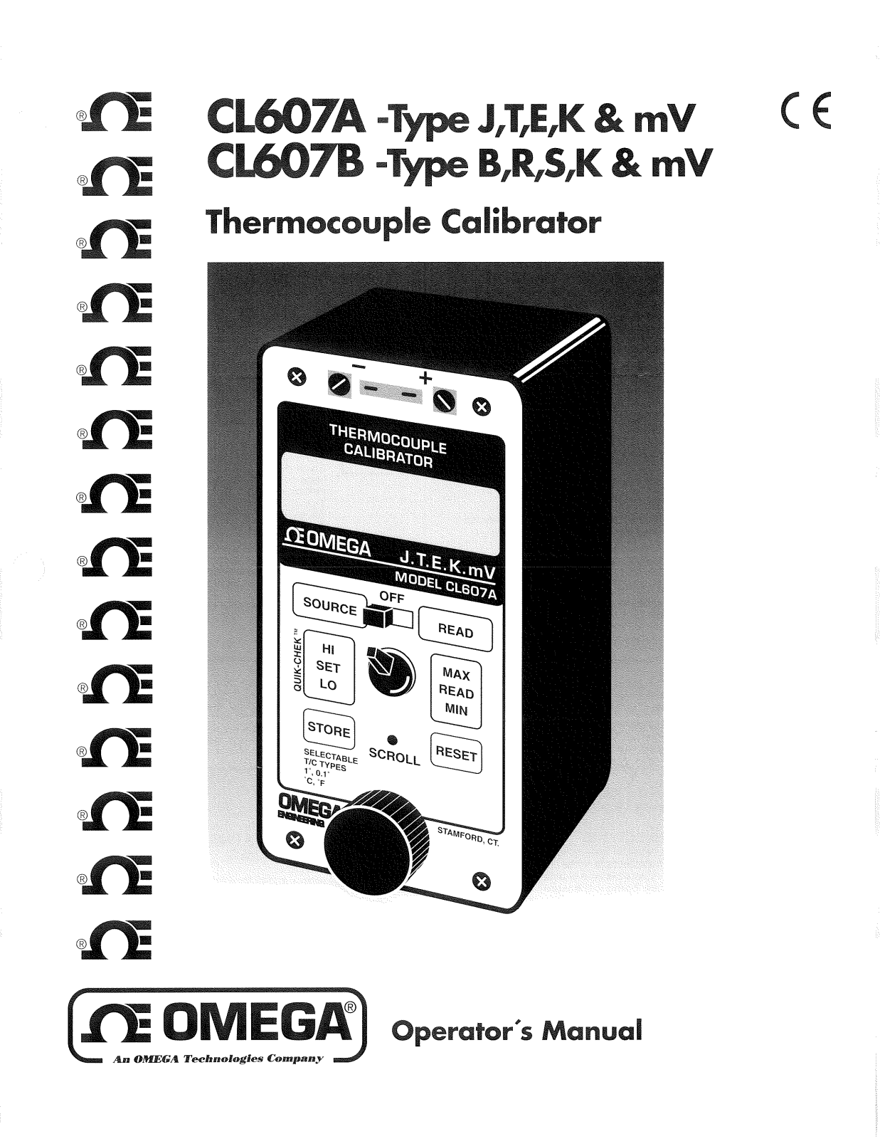 Omega Products CL607A Installation  Manual