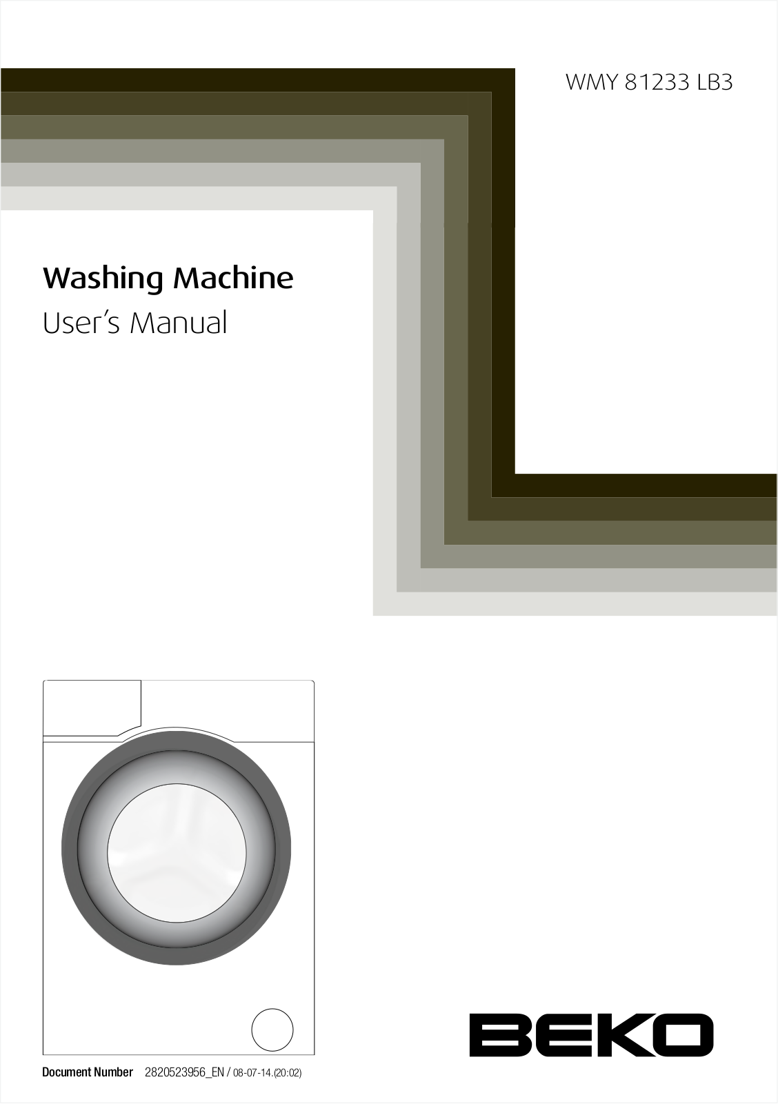 Beko WMY 81233 LB3 User manual