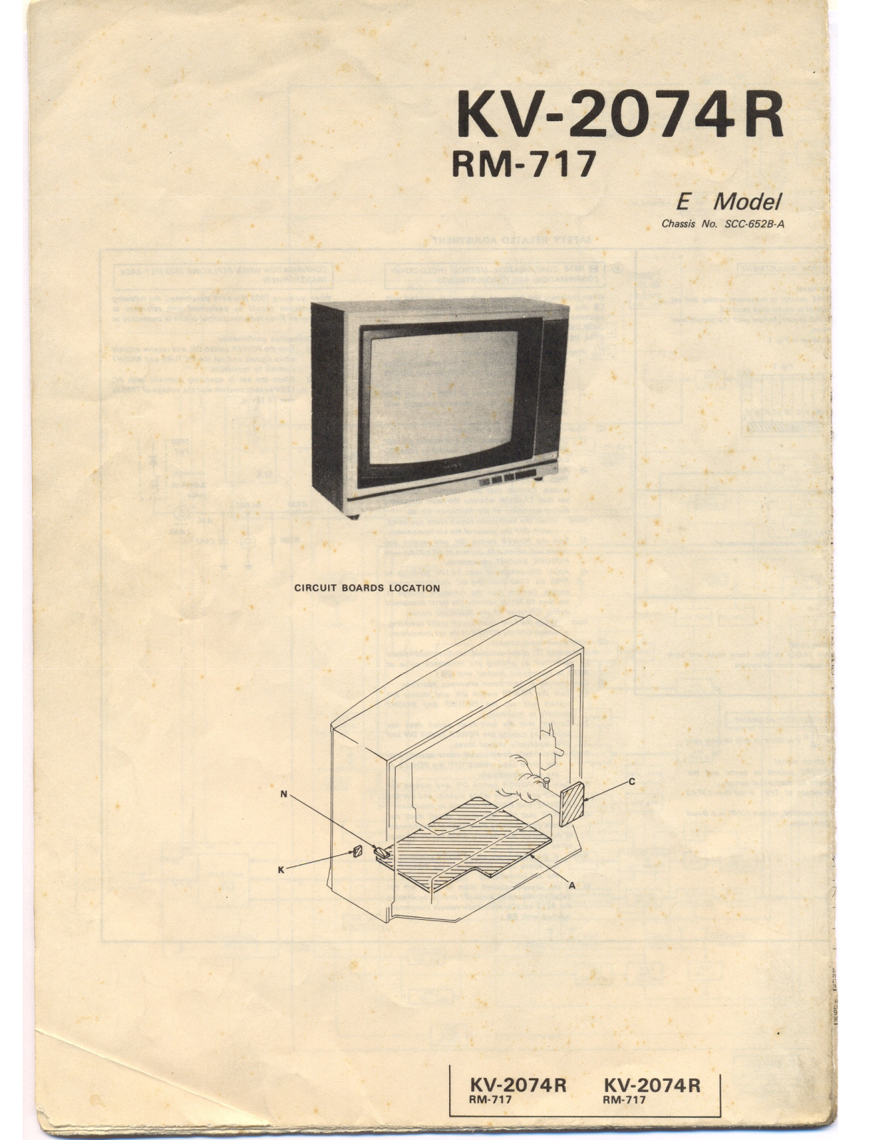 Sony KV2074R Diagram