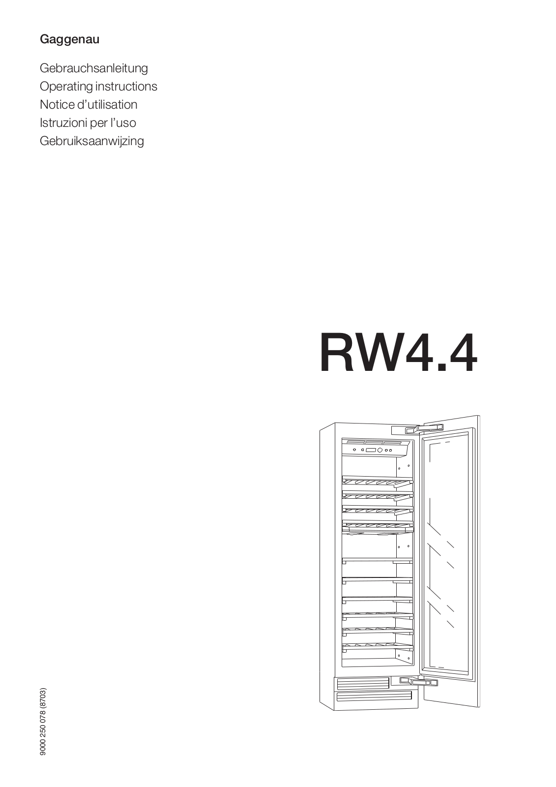 GAGGENAU RW 464, RW 414 User Manual