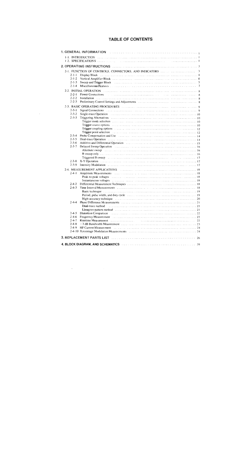 Leader LBO-325 Service manual