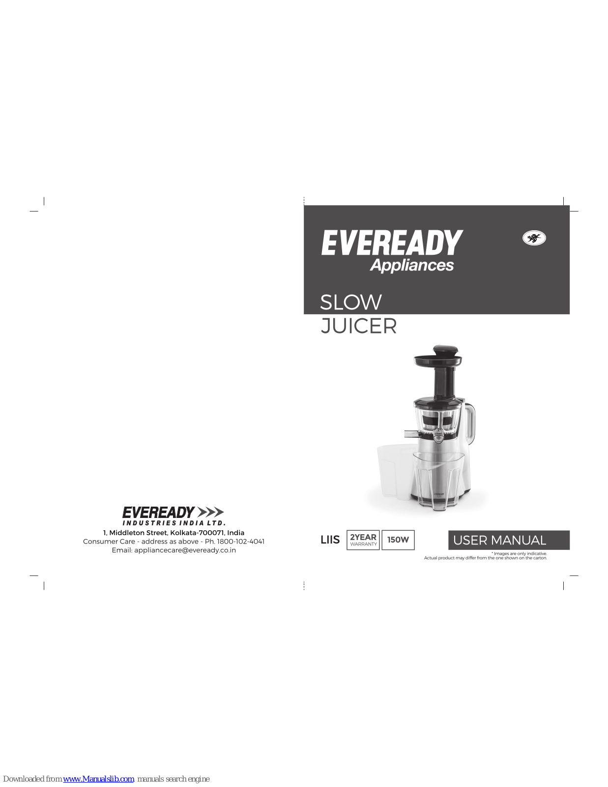 EVEREADY LIIS, CARLA, NOVUS, IC102 User Manual