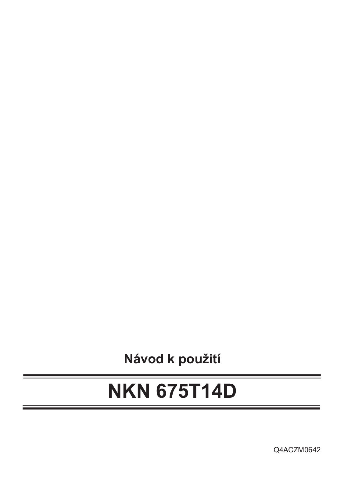 Bosch NKN 675T14D User Manual