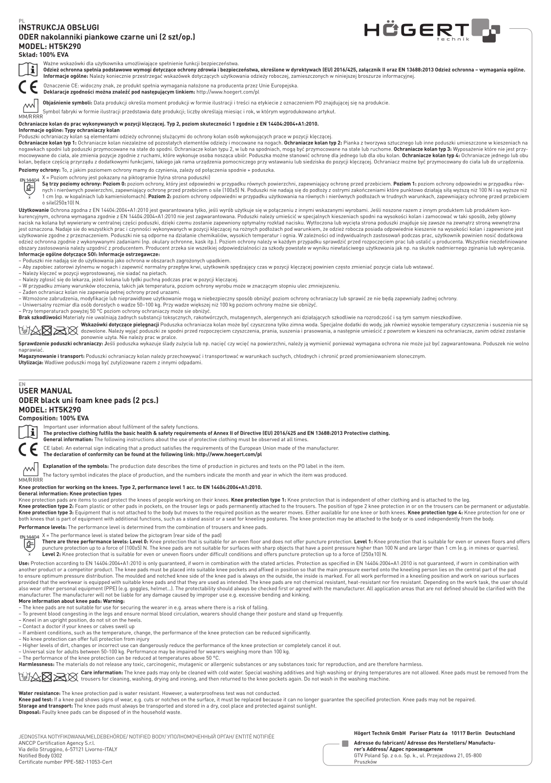 Hoegert HT5K290 User guide - ManualMachine.com
