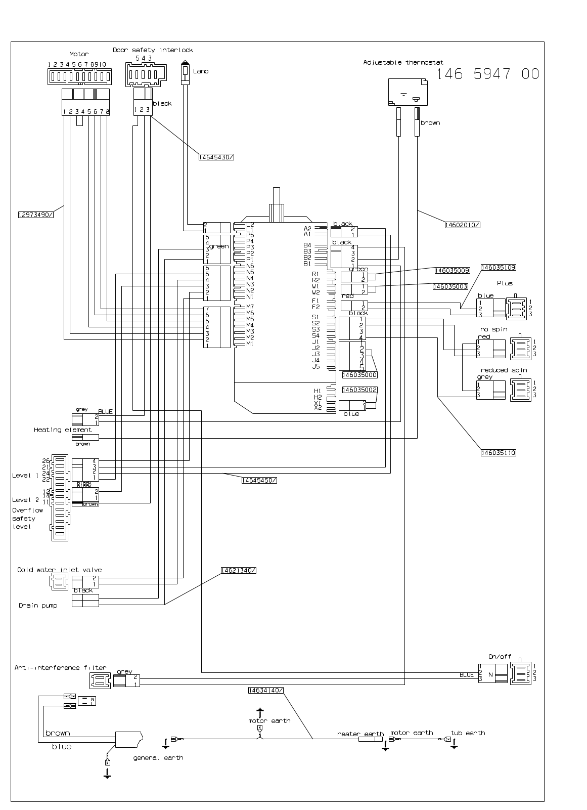 AEG LAV40820 Schematic