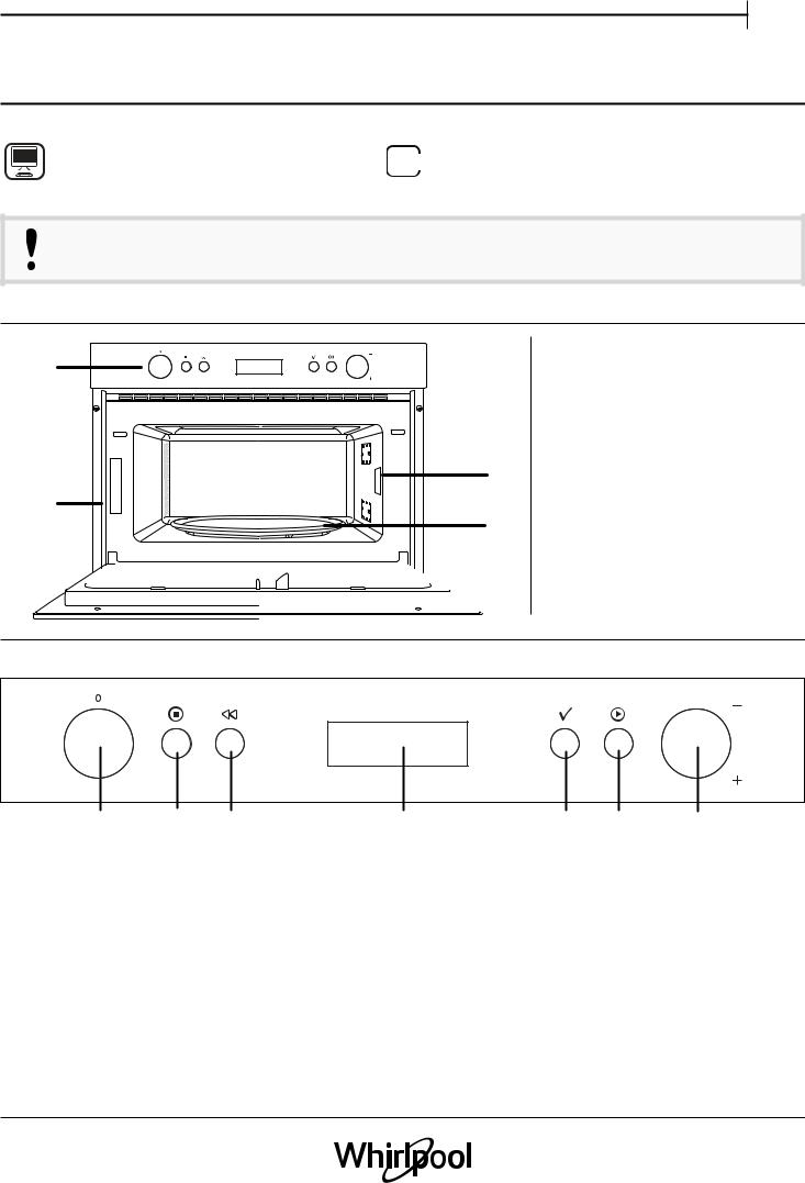 WHIRLPOOL AMW 784/IX Daily Reference Guide