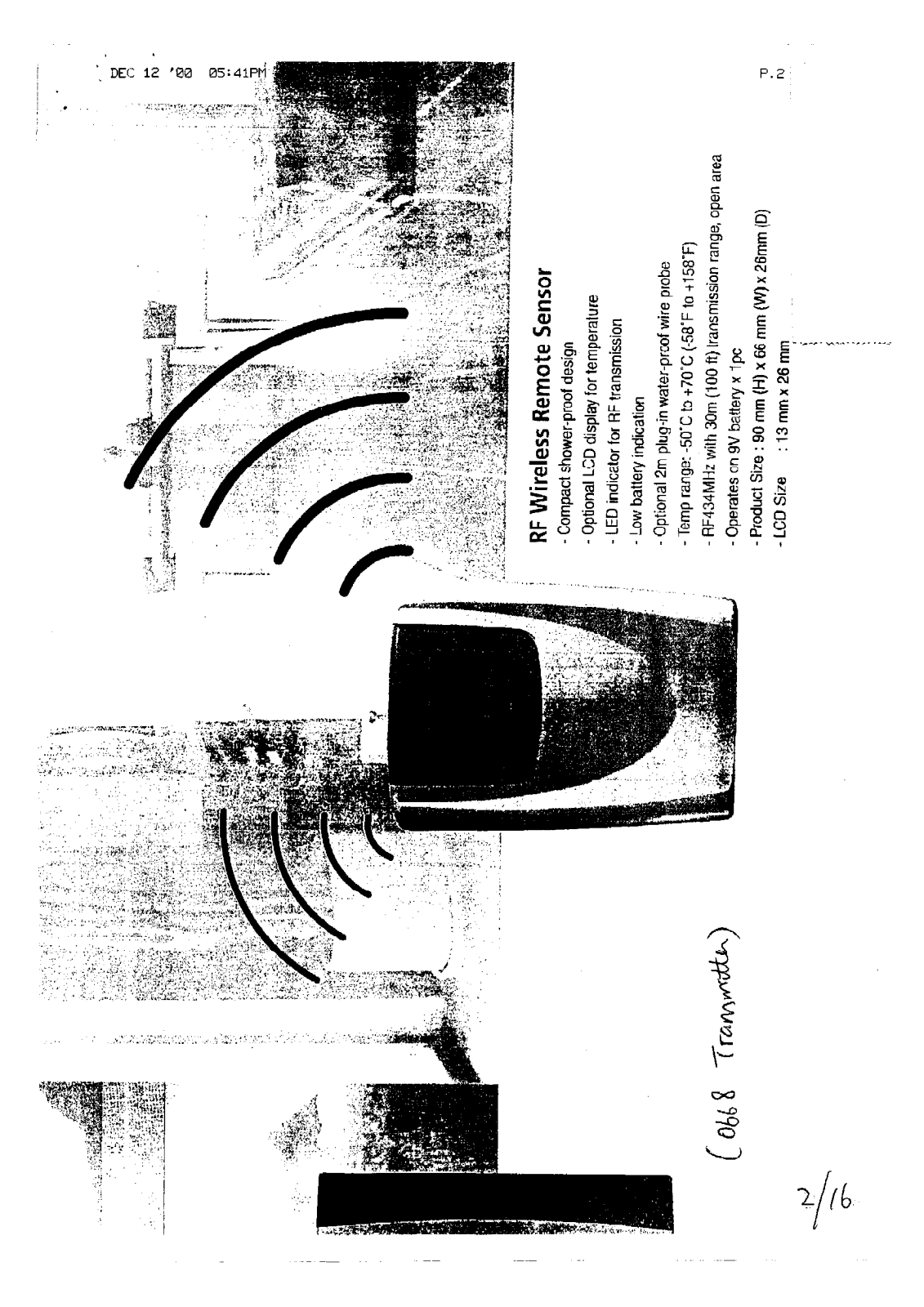 Ansen Electronics Co 0668TX User Manual