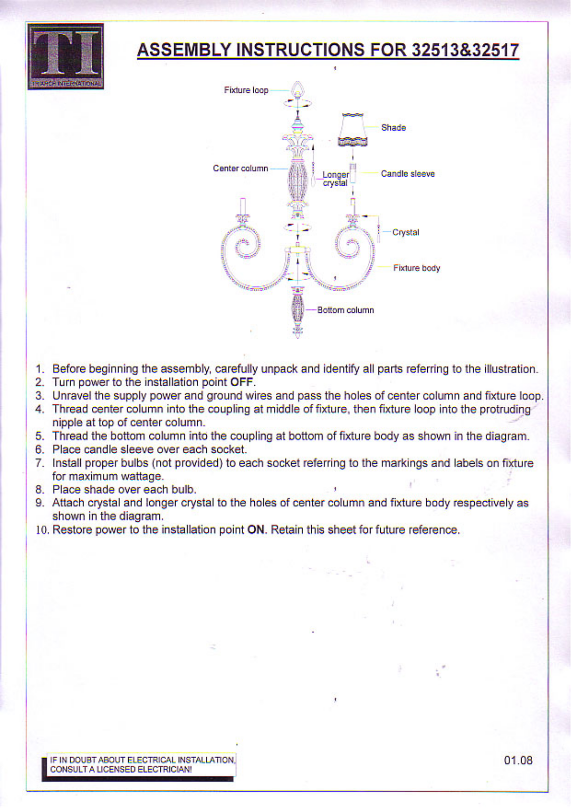 Triarch 32517, 32513 User Manual