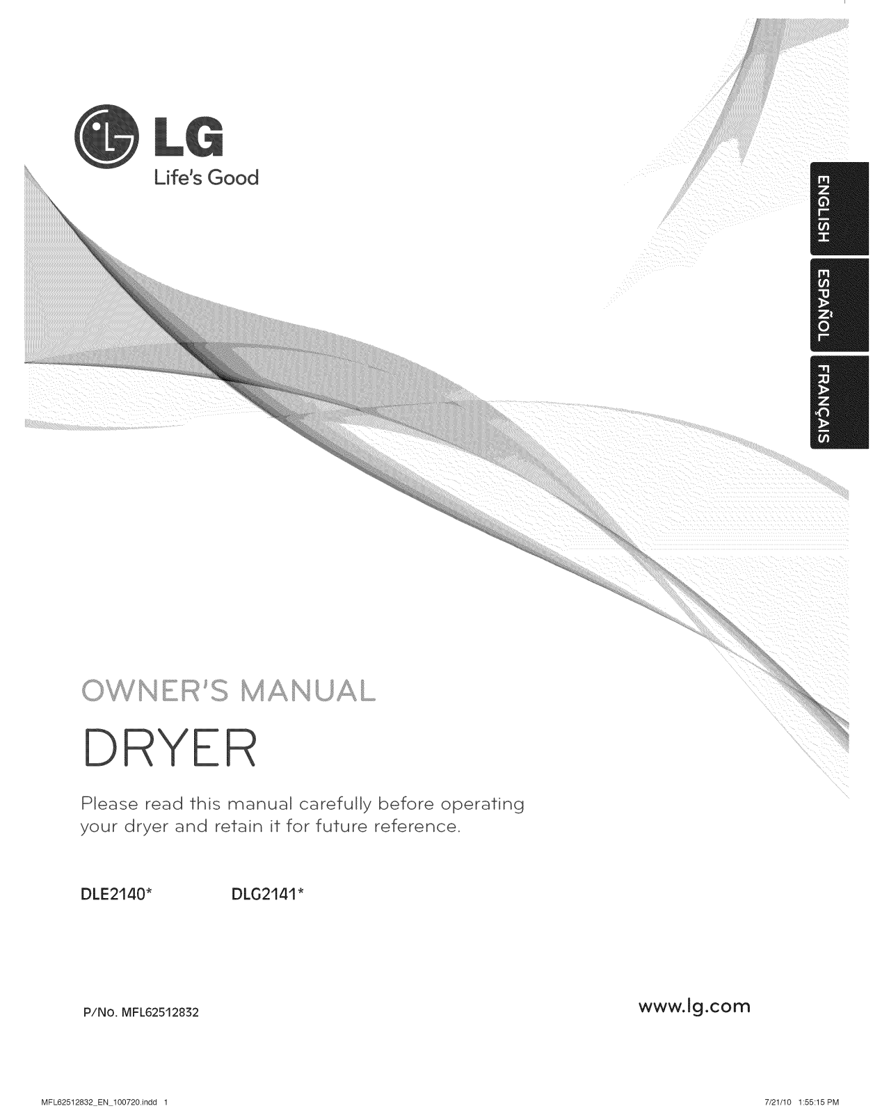 LG DLG2241W Owner’s Manual