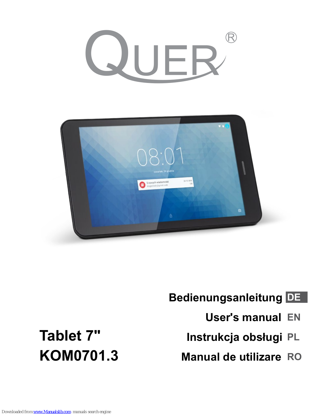 Quer KOM0701.3 User Manual