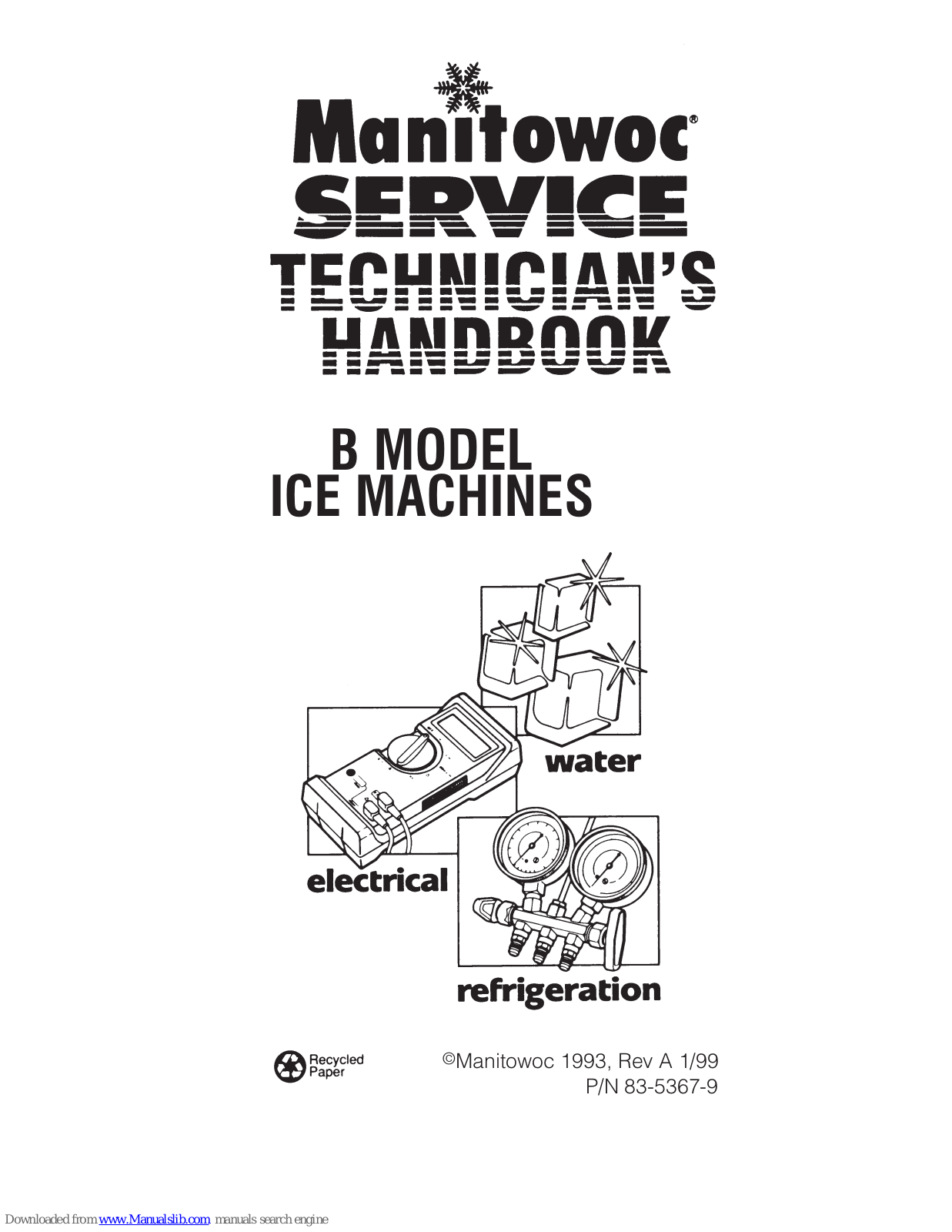 Manitowoc B, B150, B200, B250, B320 Instructions Manual