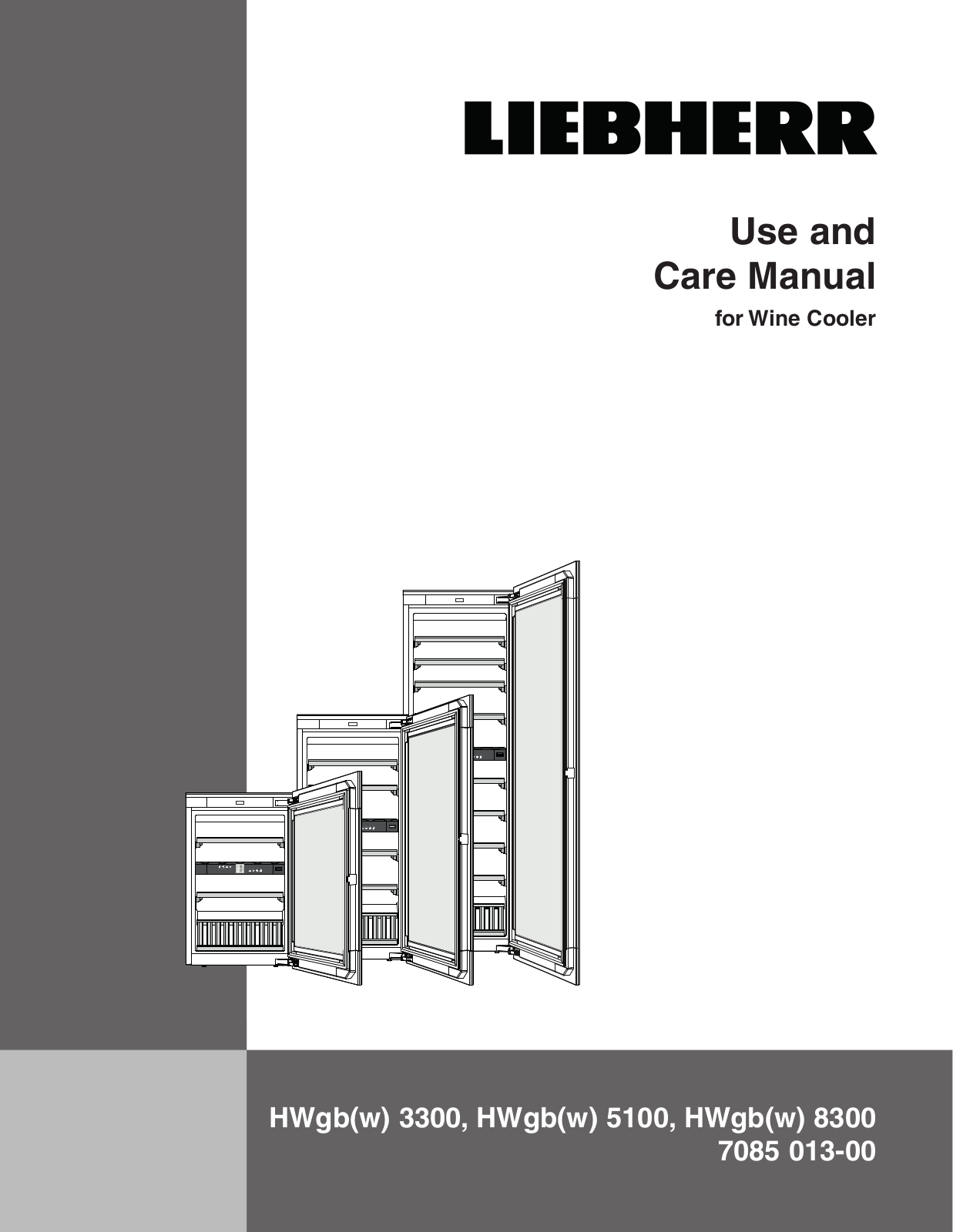 Liebherr HWGW8300 User Manual