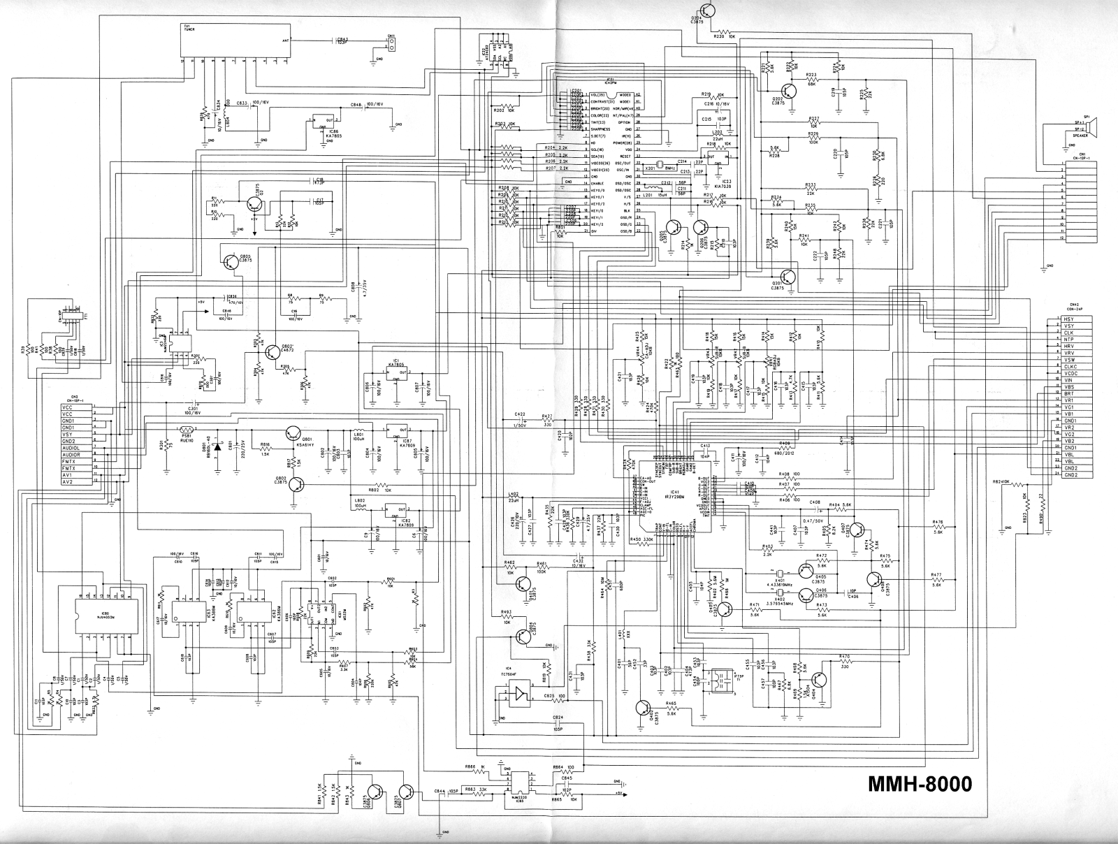 Mystery MMH-8000 Schematic