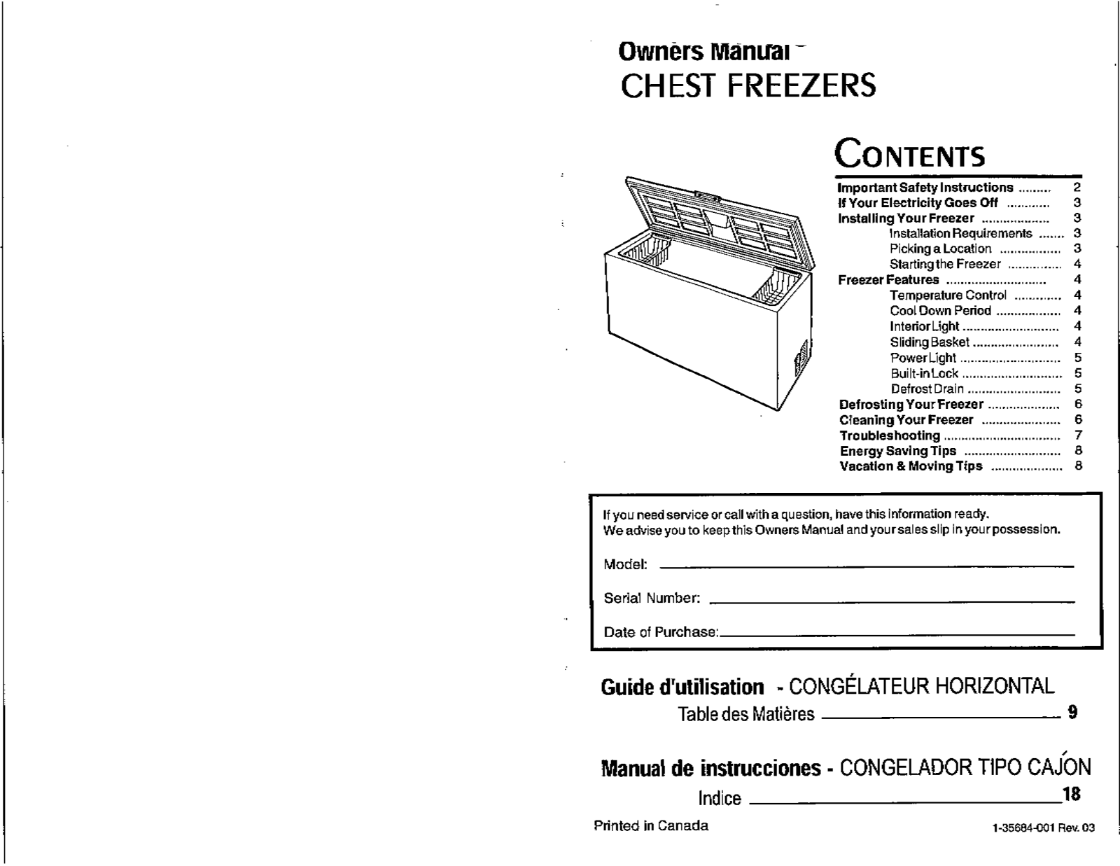 Danby DCF ALL User Manual