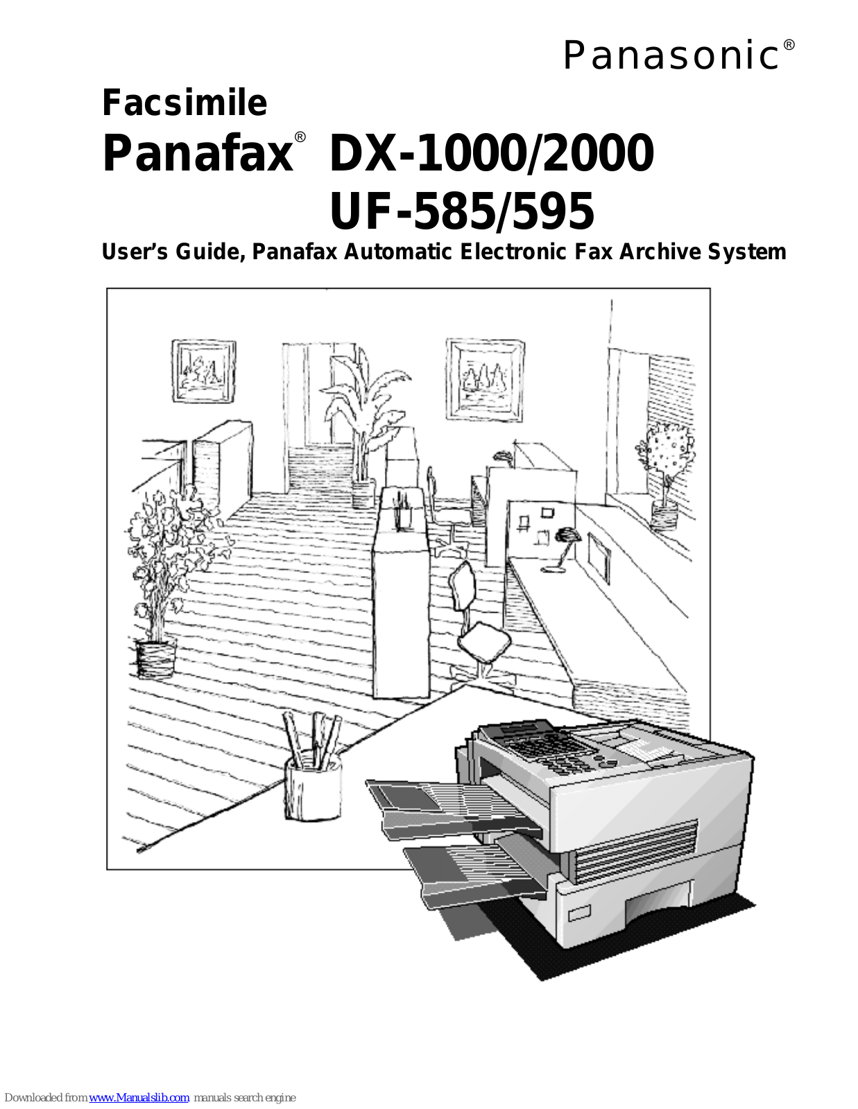 Panasonic Panafax DX-1000, Panafax DX-2000, Panafax UF-585, Panafax UF-595 User Manual