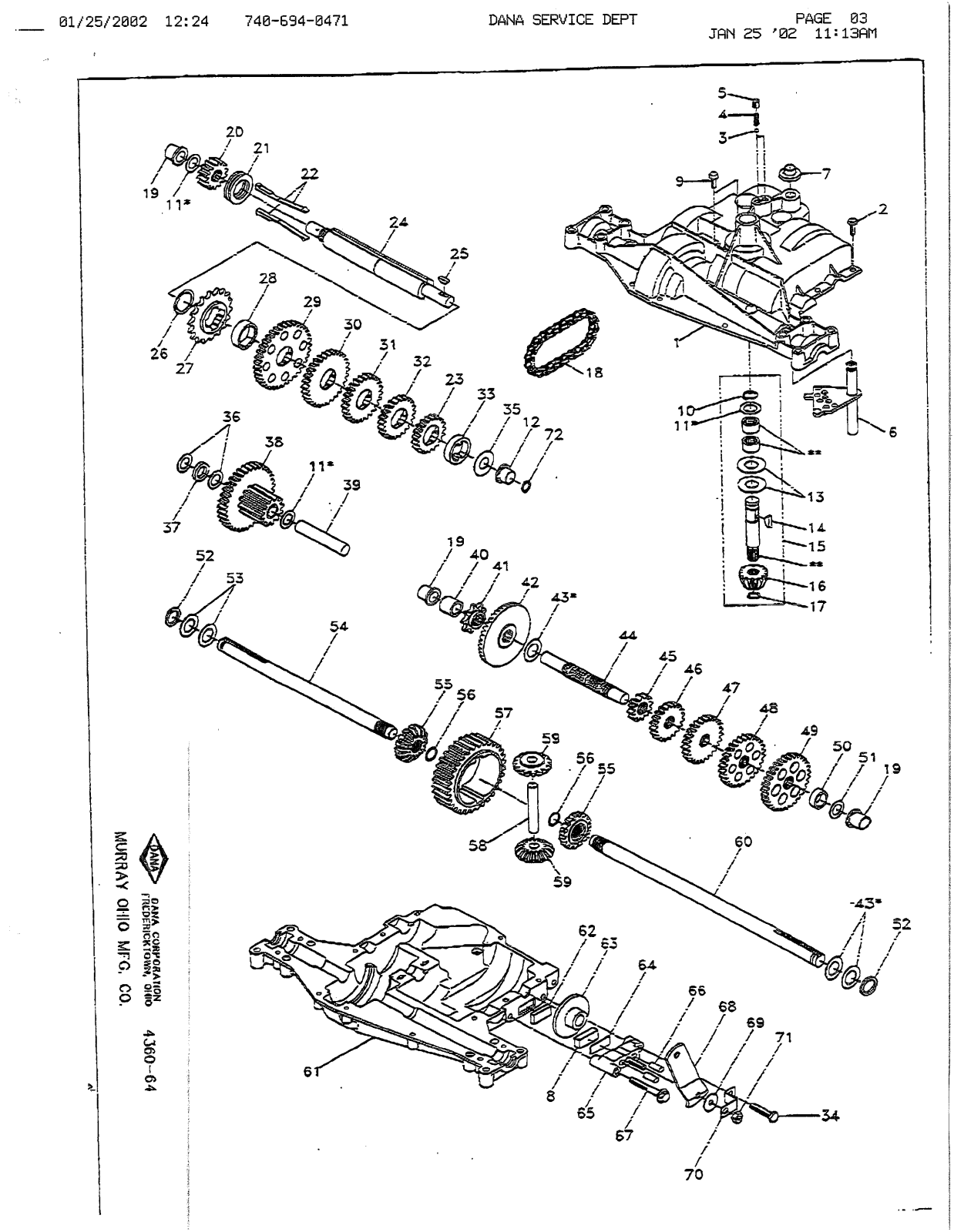 Dana 4360-64 User Manual