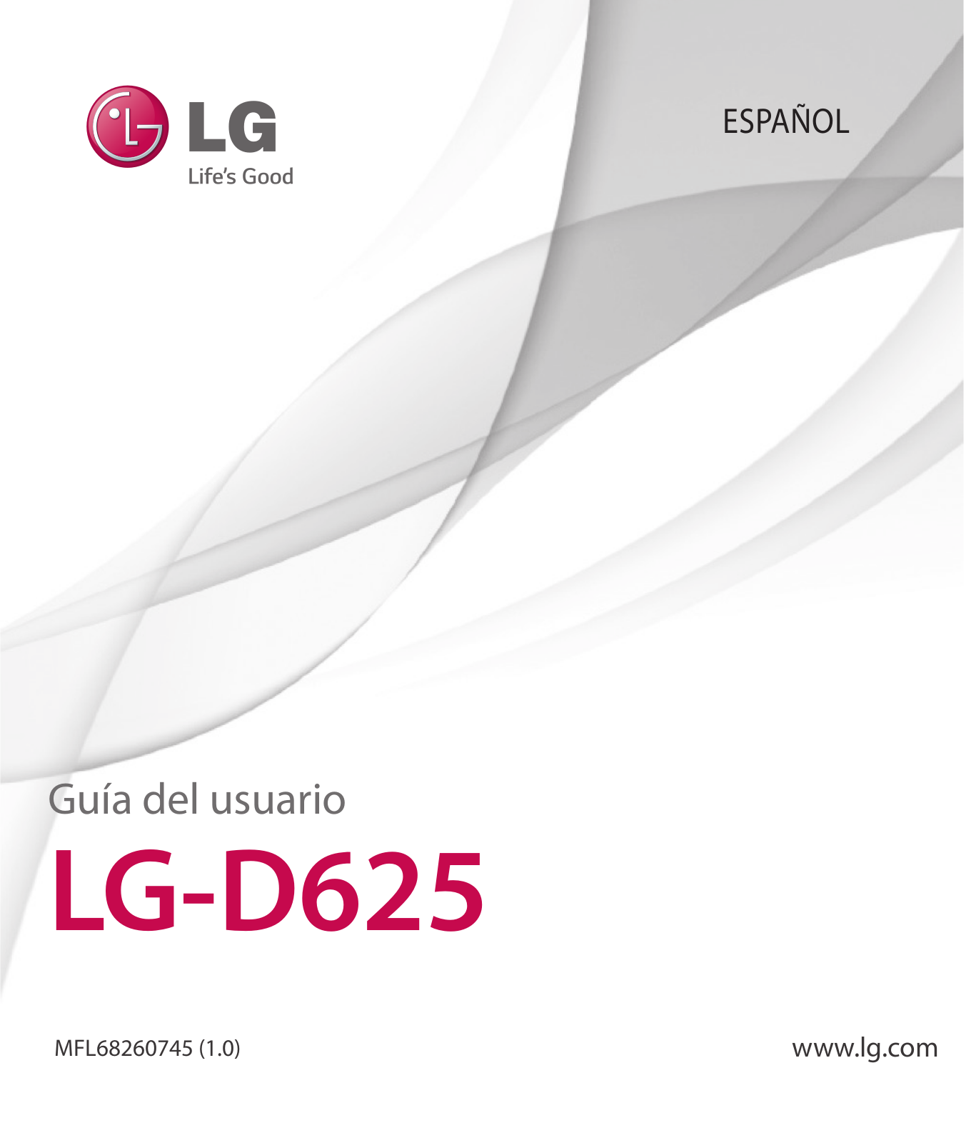 LG LGD625 Owner's manual
