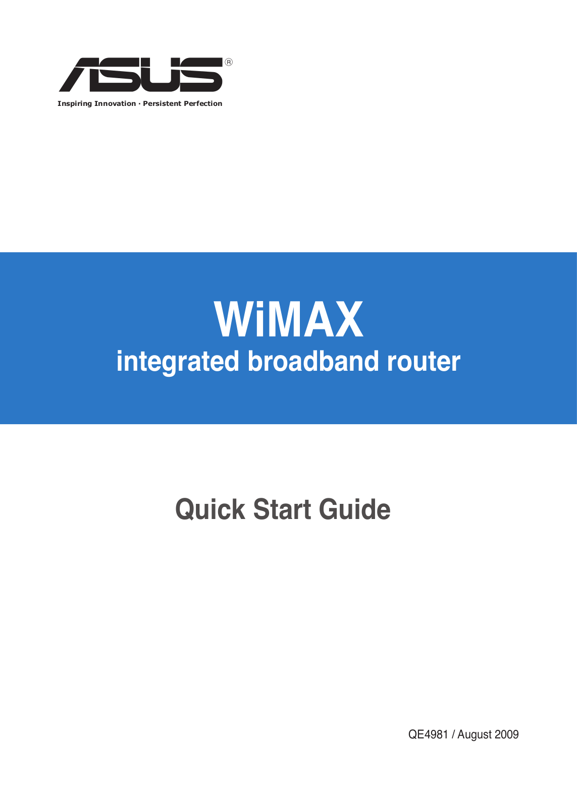 ASUS WiMAX User Manual