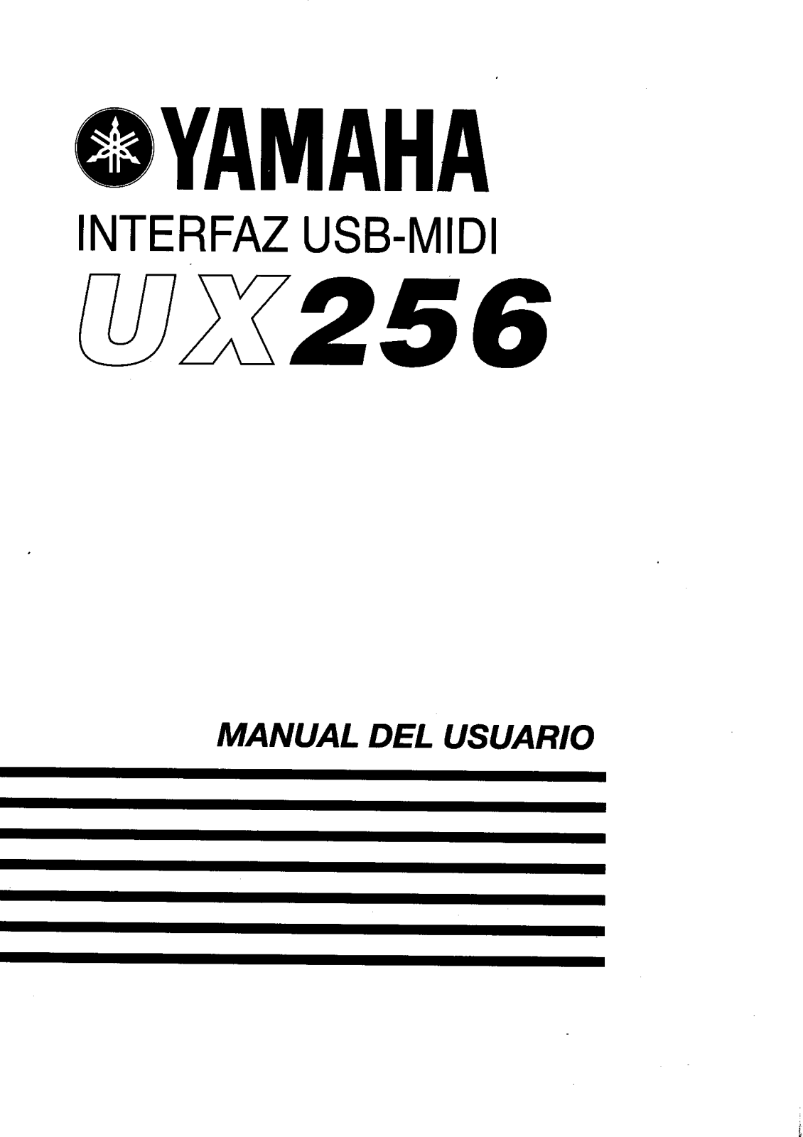 Yamaha UX256 User Manual