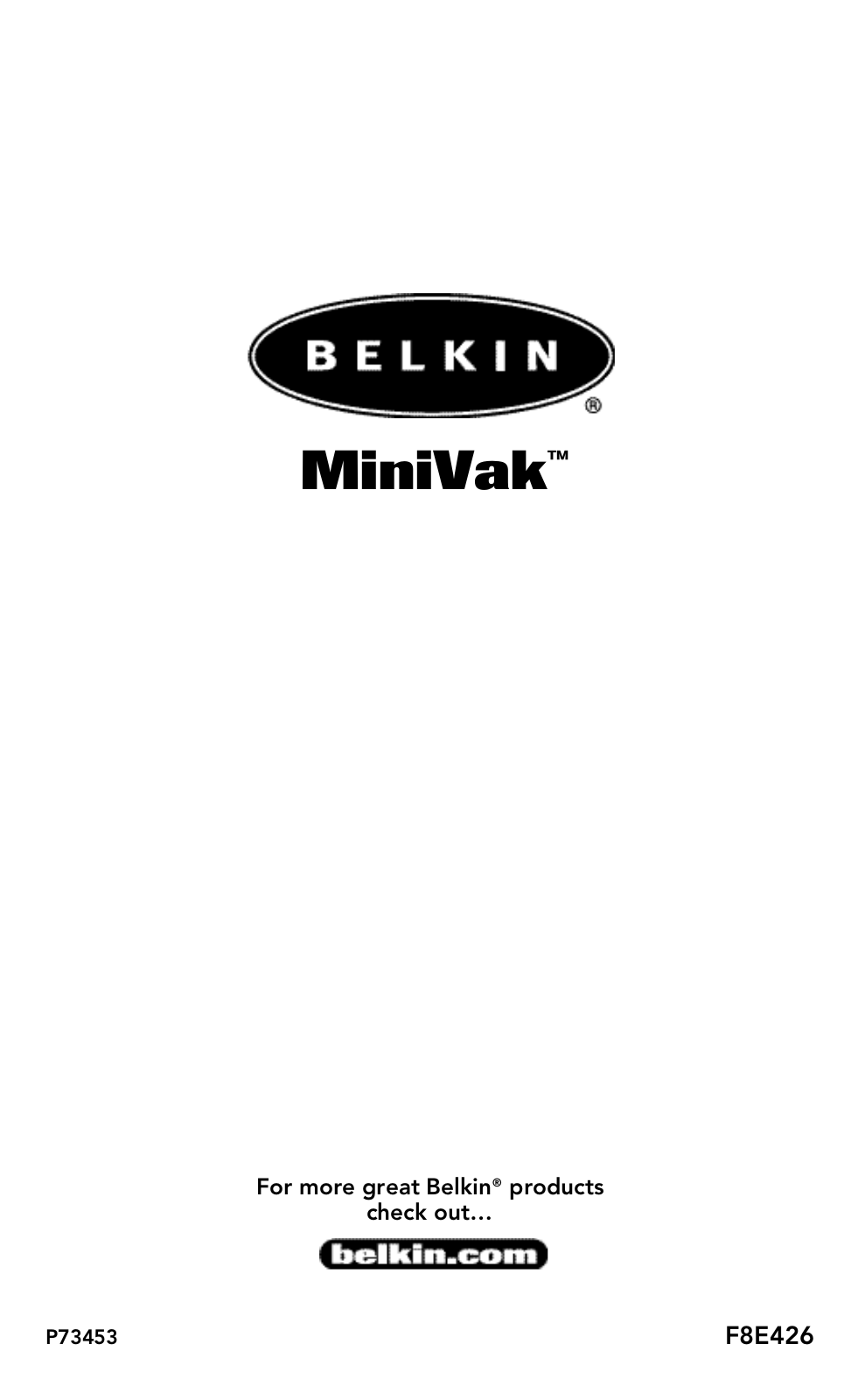 Belkin F8E426, P73453 User Manual