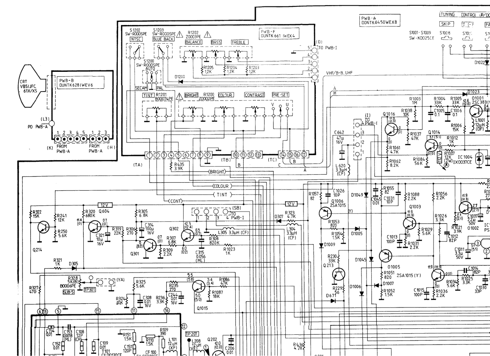 SHARP SV-2142CN Schematics