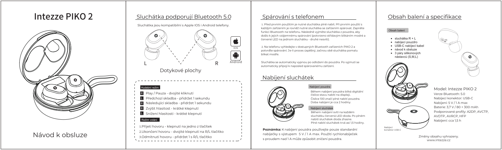 Intezze Piko 2 User Manual