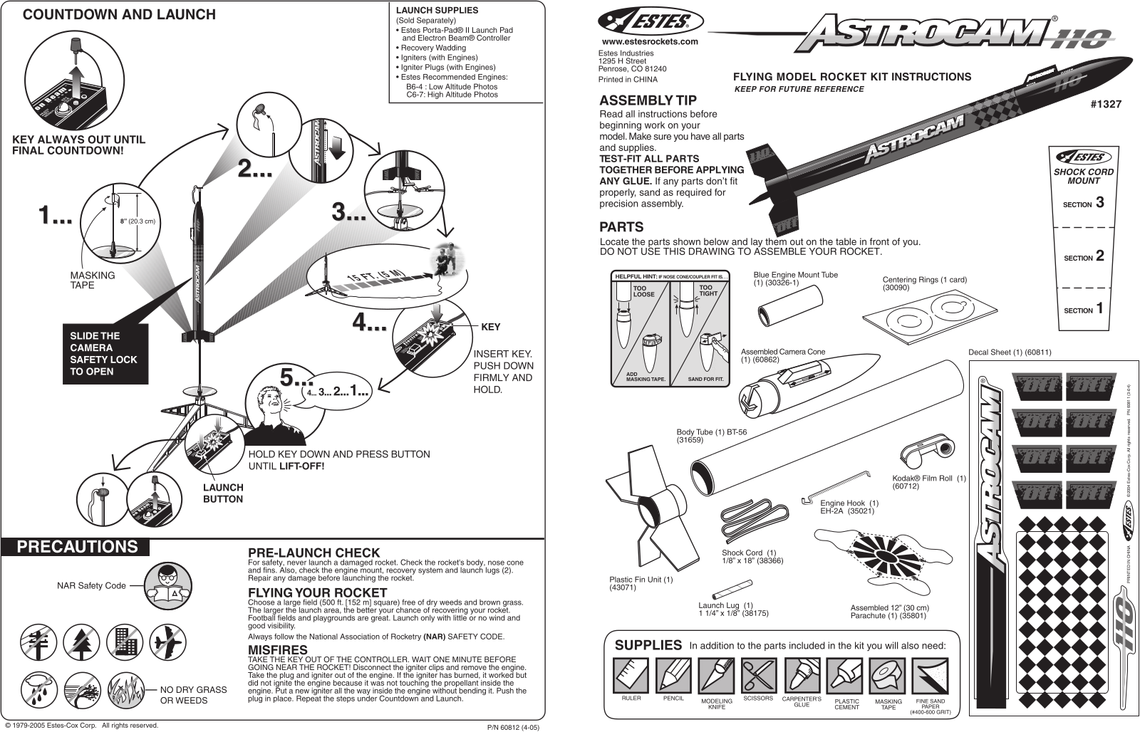 Estes 1327 User Manual