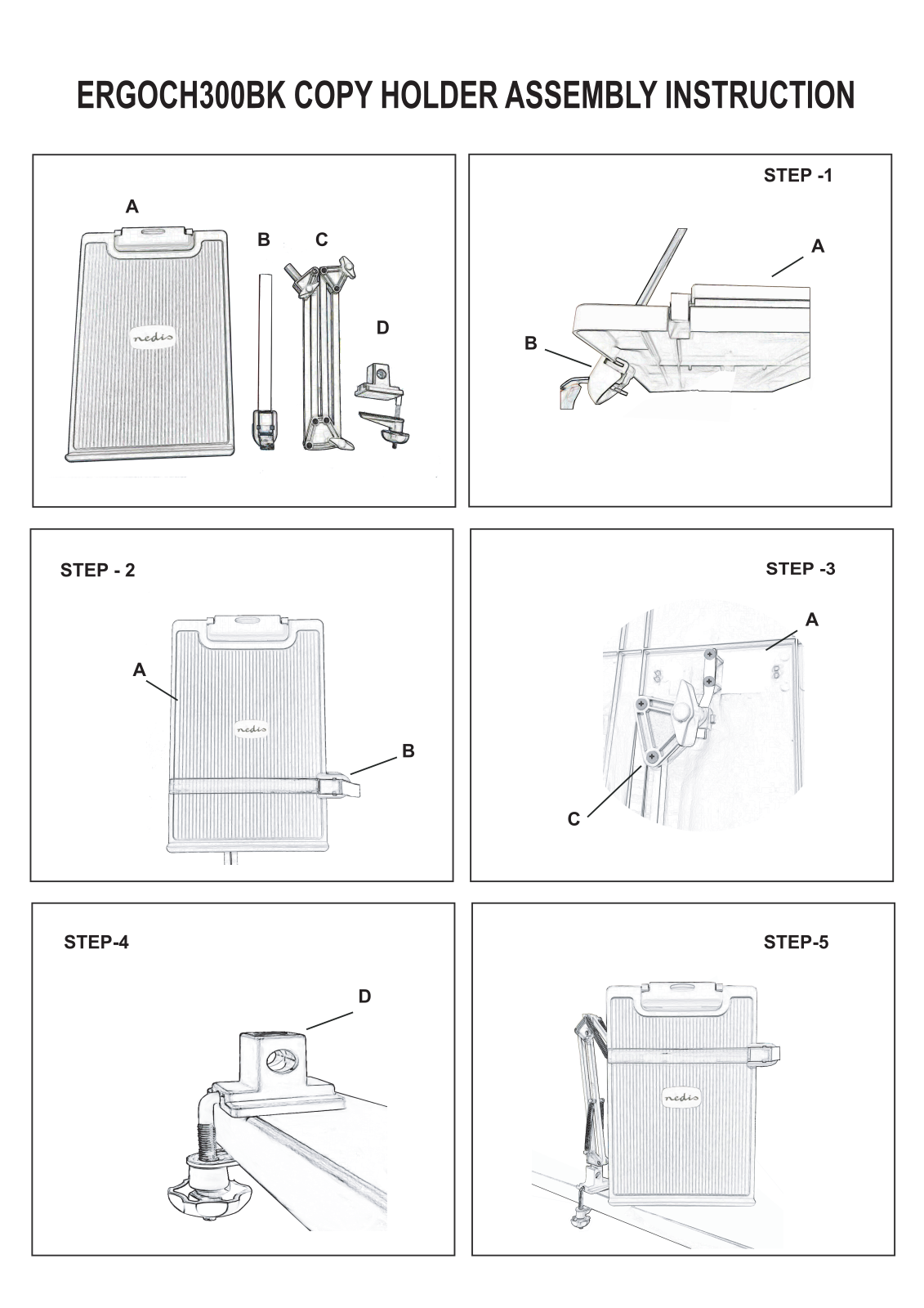 Nedis ERGOCH300BK User guide - ManualMachine.com