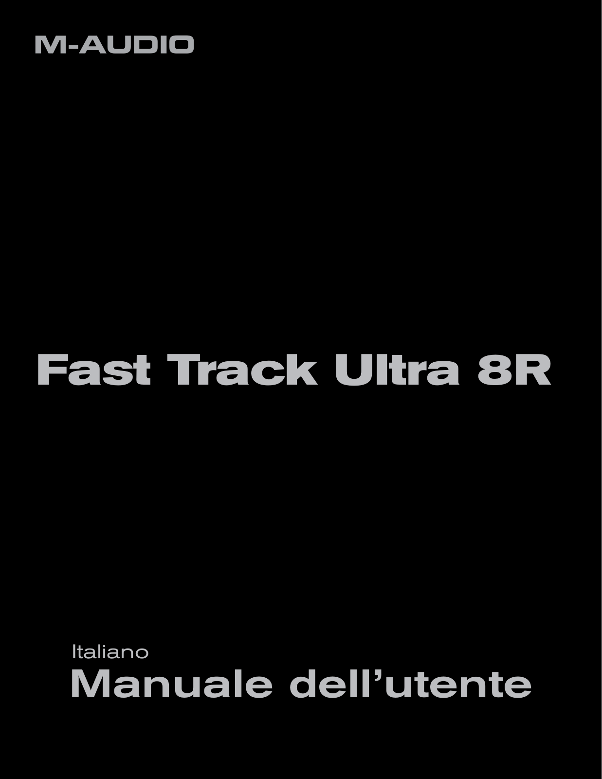 M-audio FAST TRACK ULTRA 8R User Manual