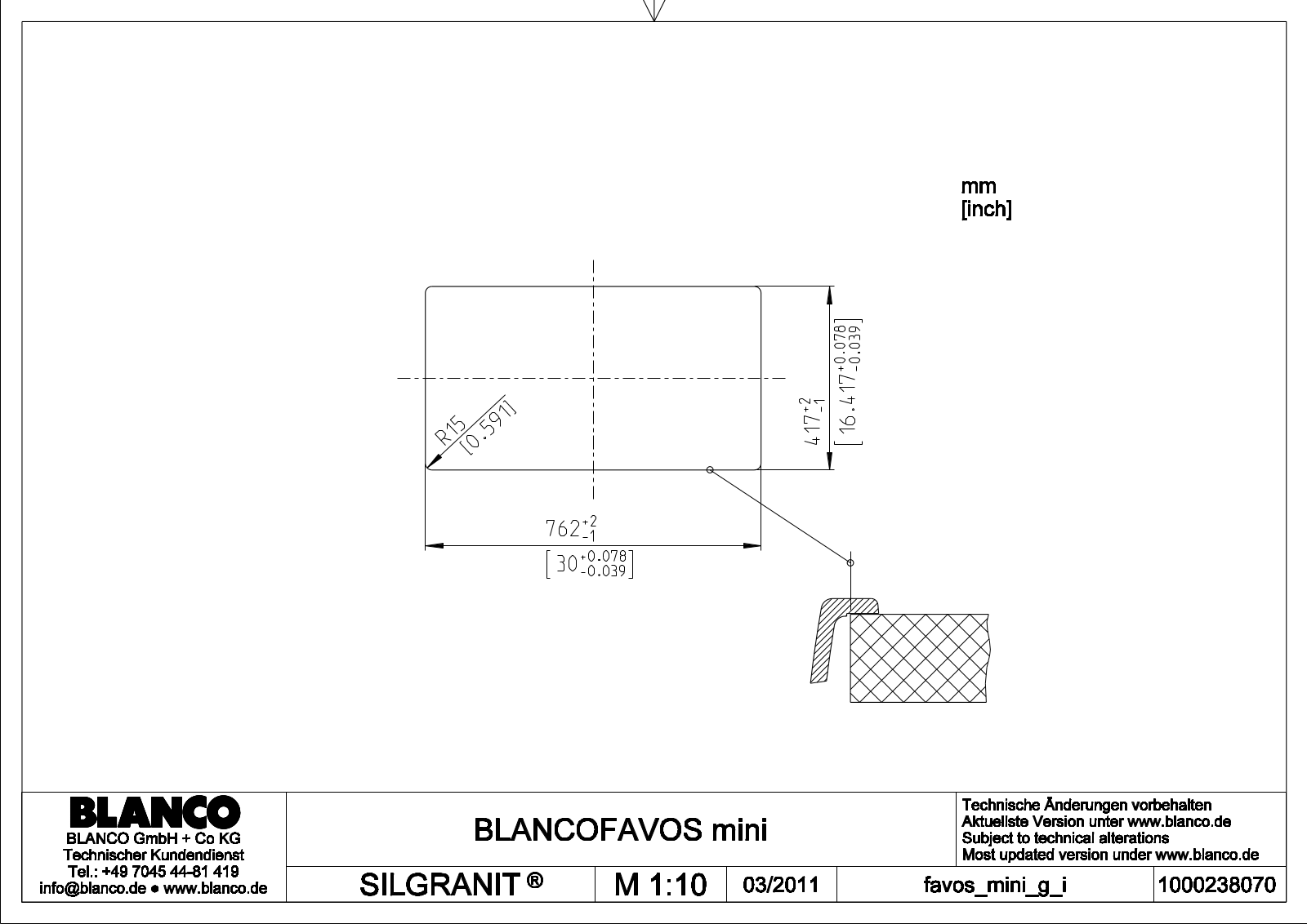 Blanco Favos Mini Service Manual