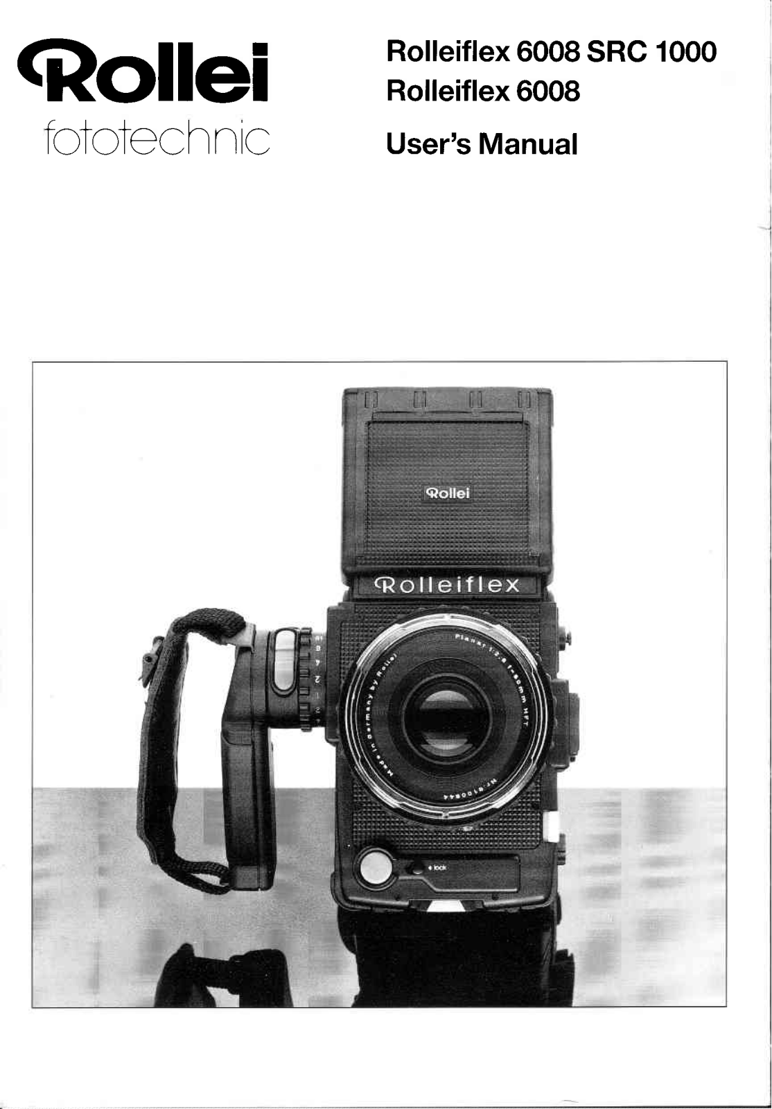 rolleiflex 6008-1 User Guide