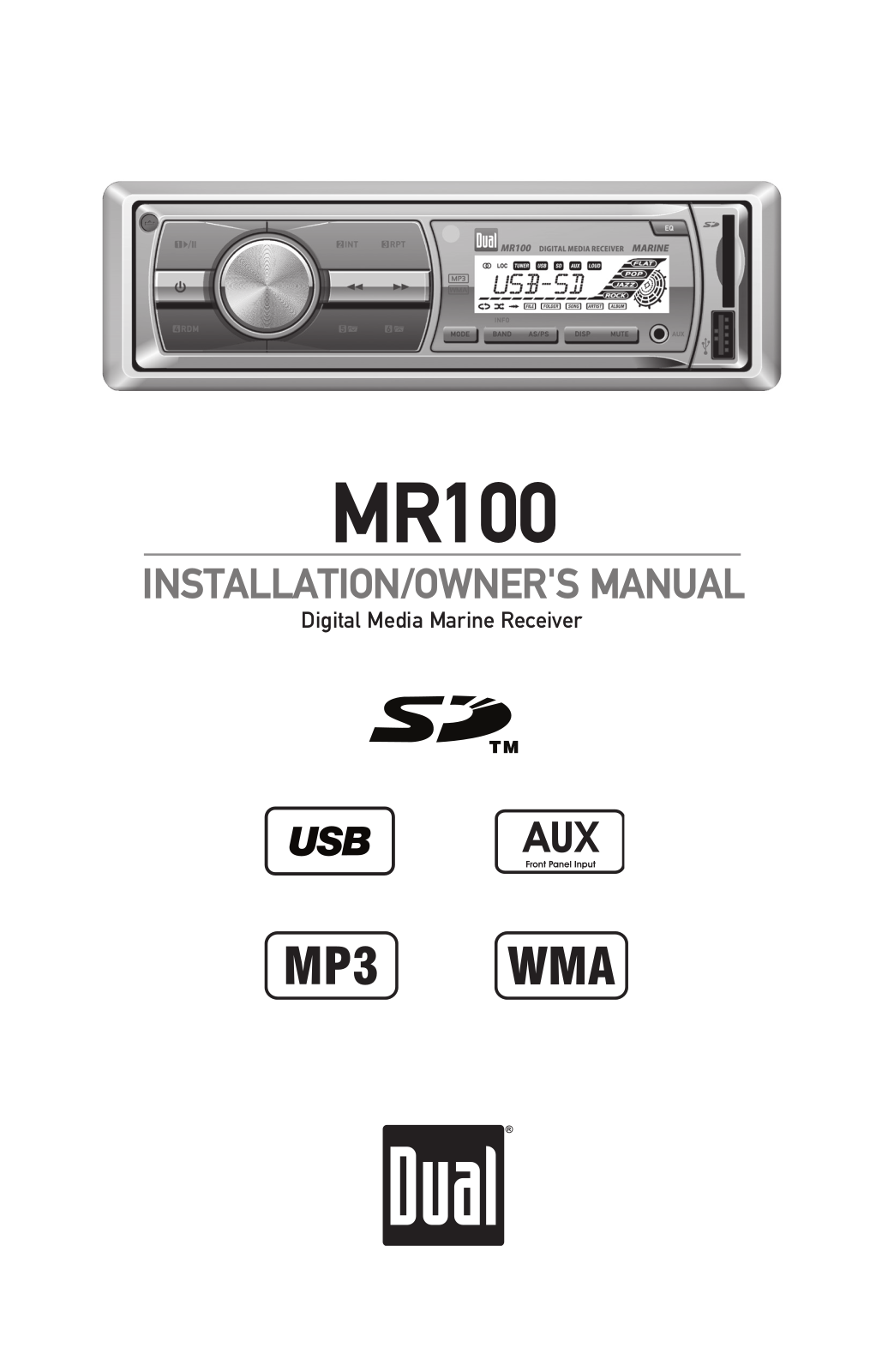 Dual MCP100, MCP100B Owner's Manual