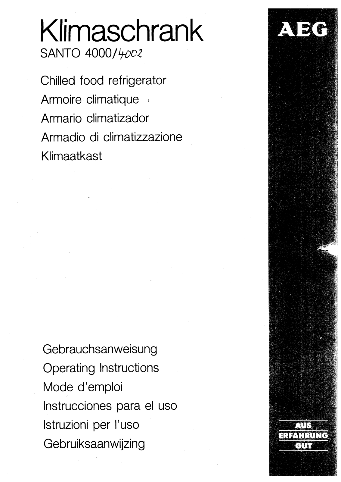 AEG-Electrolux SANTO4002, SANTO4000 User Manual