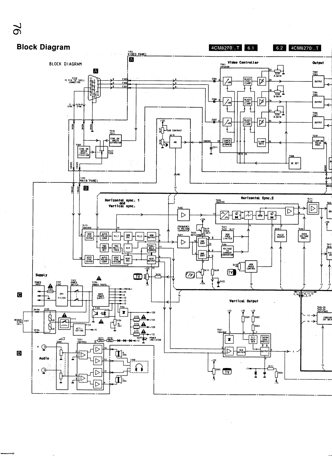 Philips 4CM8270 Schematic