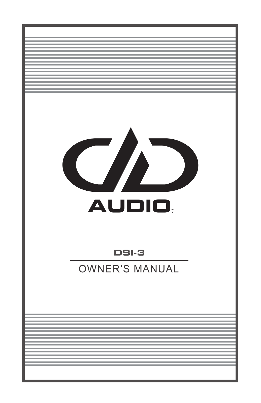 DD Audio DSI3 User guide - ManualMachine.com