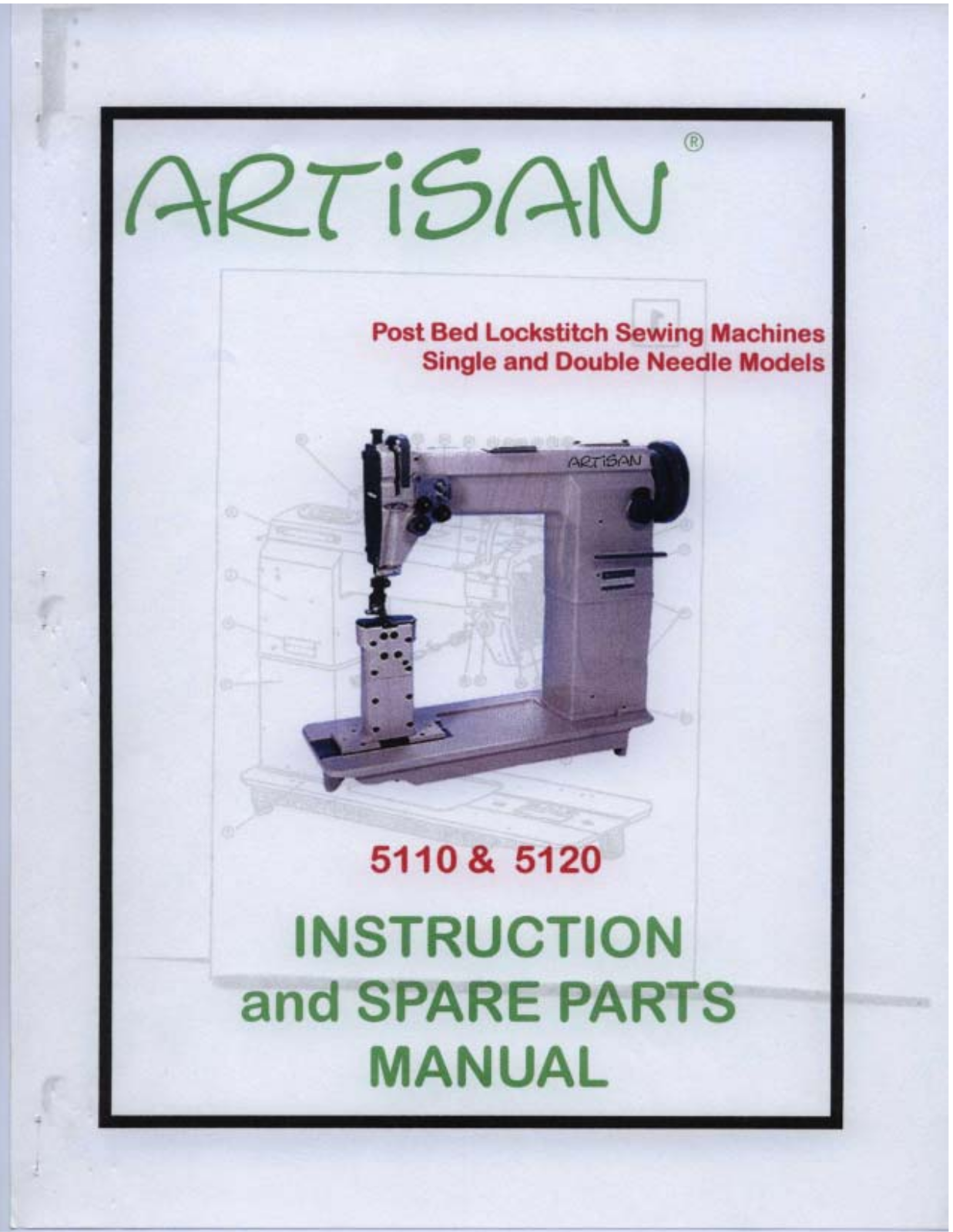 Artisan 5120, 5110 Instruction Manual