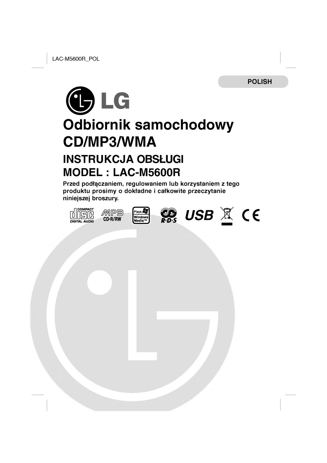 Lg LAC-M5600R User Manual