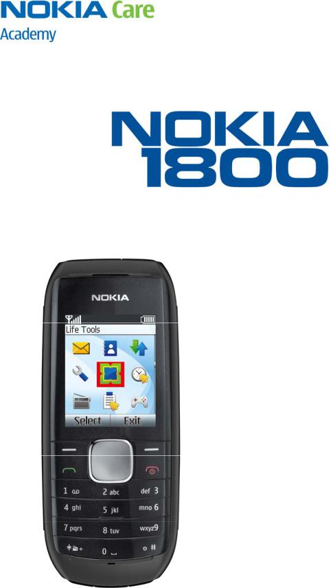 Nokia 1800, RM-653, RM-669 Service Manual