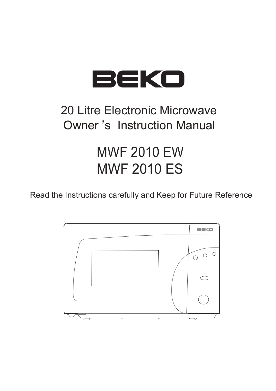 BEKO MWF 2010 EW User Manual