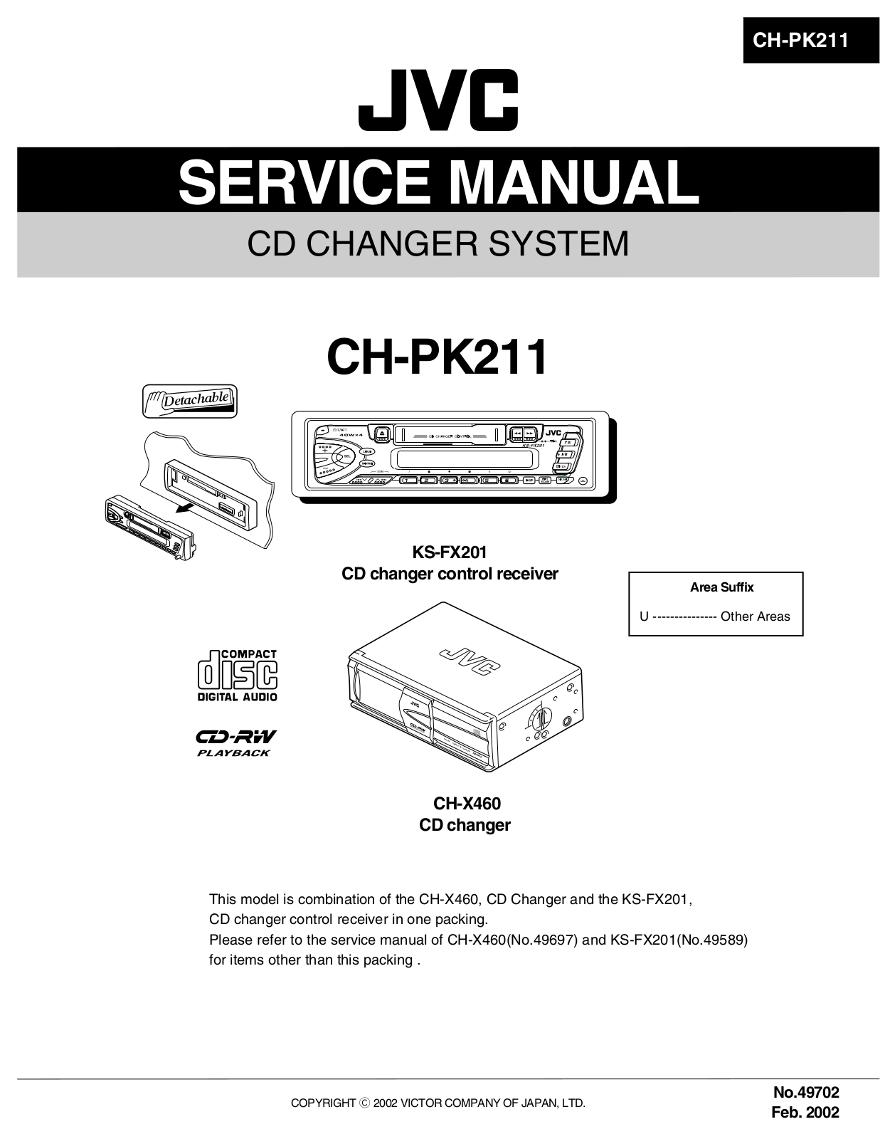 JVC CH-PK211 Service Manual