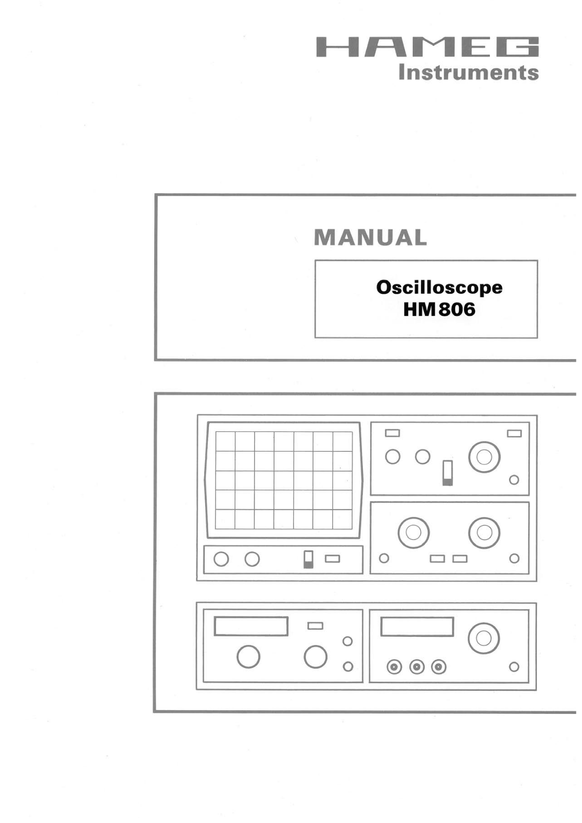 HAMEG HM806 User Manual