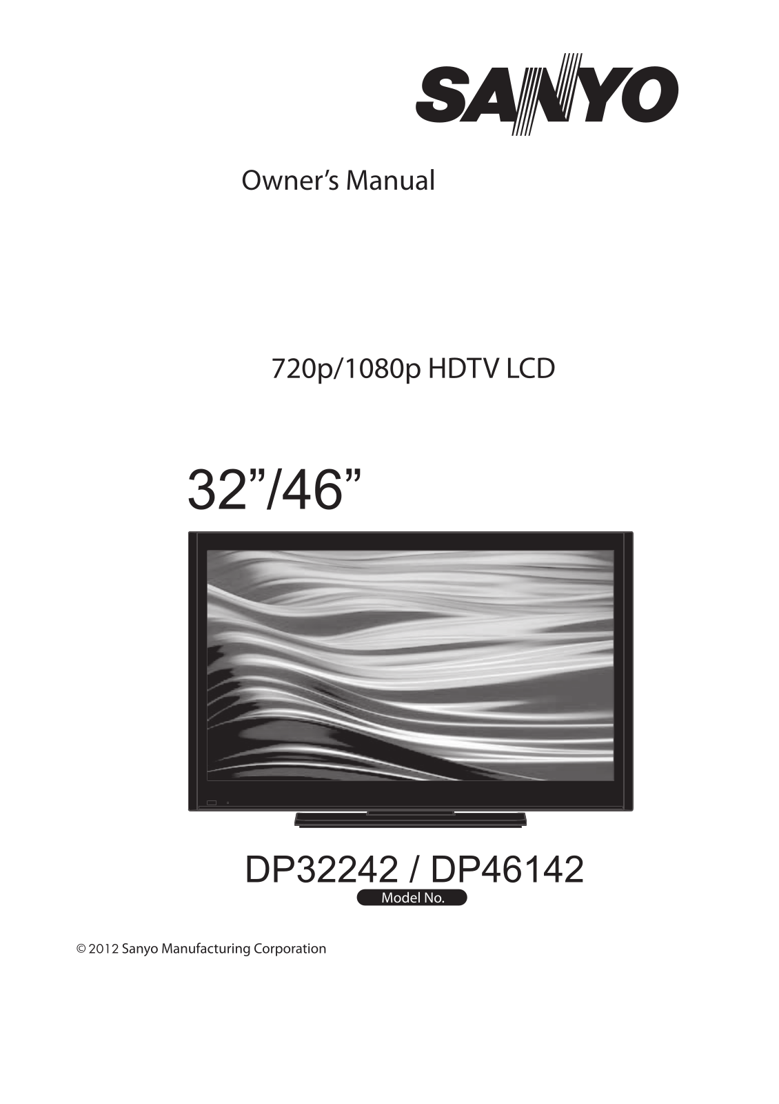 Sanyo DP32242 User Manual