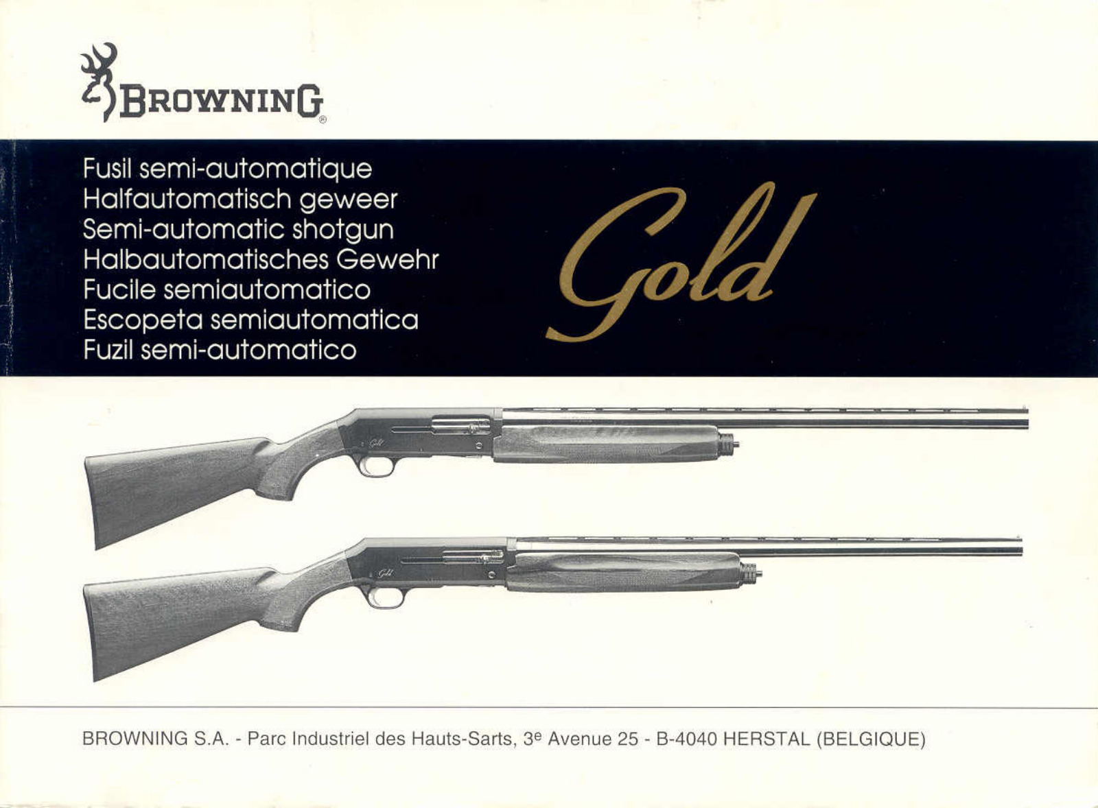 BROWNING GOLD User Manual