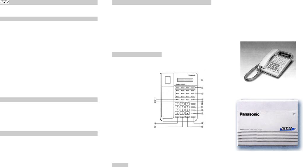 Panasonic KX-TD612 Instructions Manual